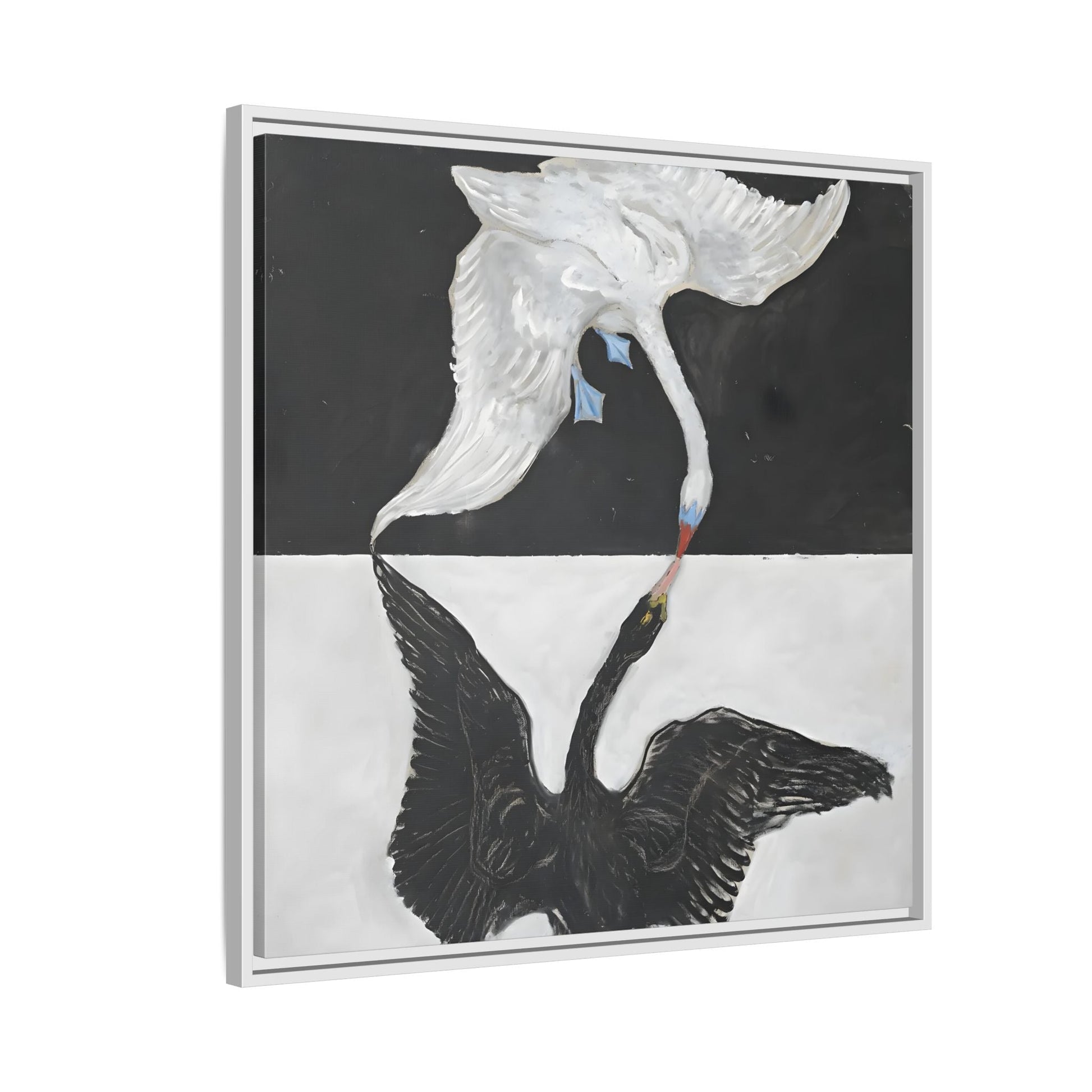 Hilma Af Klint Swan Canvas Print - Black White Wall Art - YesArtYes