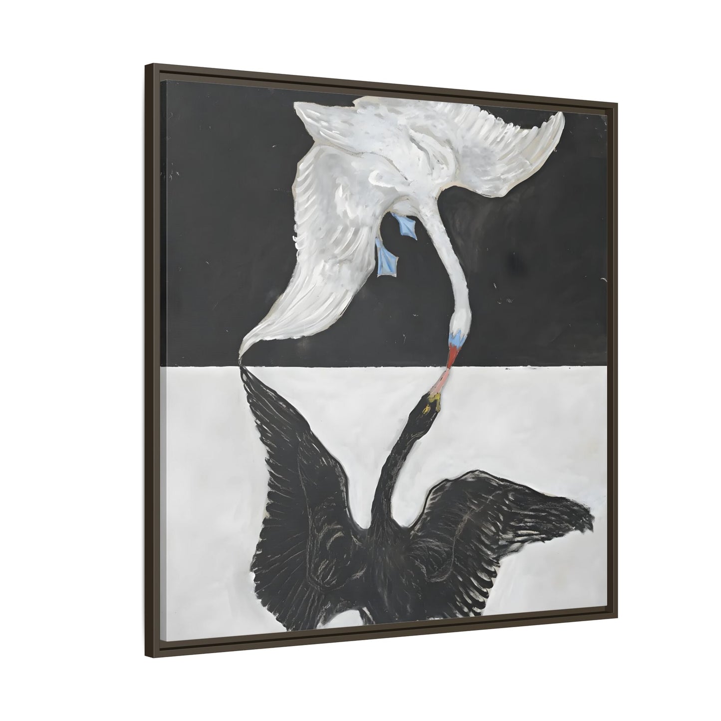 Hilma Af Klint Swan Canvas Print - Black White Wall Art - YesArtYes