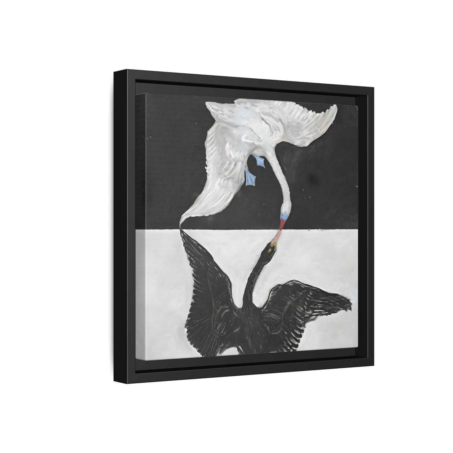 Hilma Af Klint Swan Canvas Print - Black White Wall Art - YesArtYes