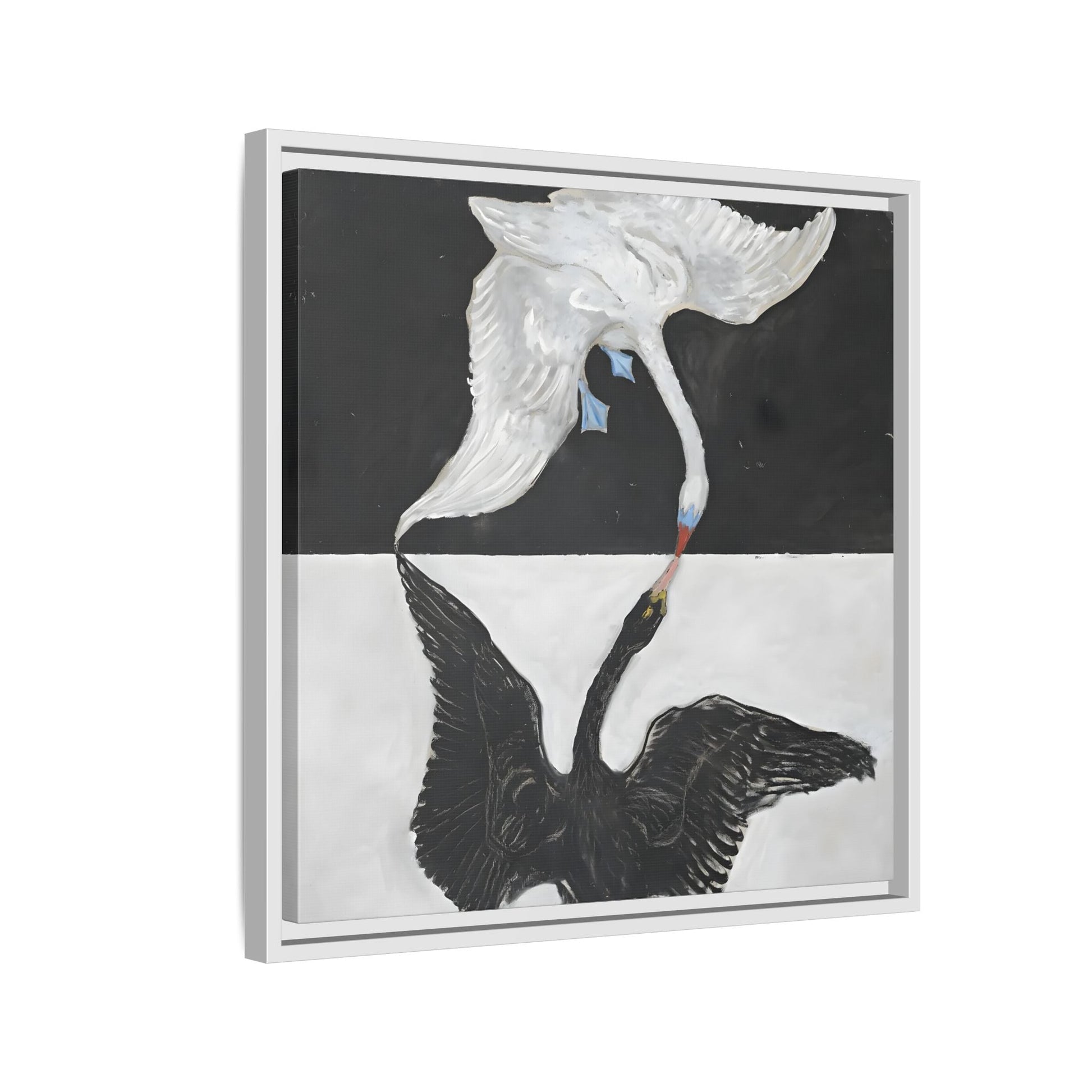 Hilma Af Klint Swan Canvas Print - Black White Wall Art - YesArtYes