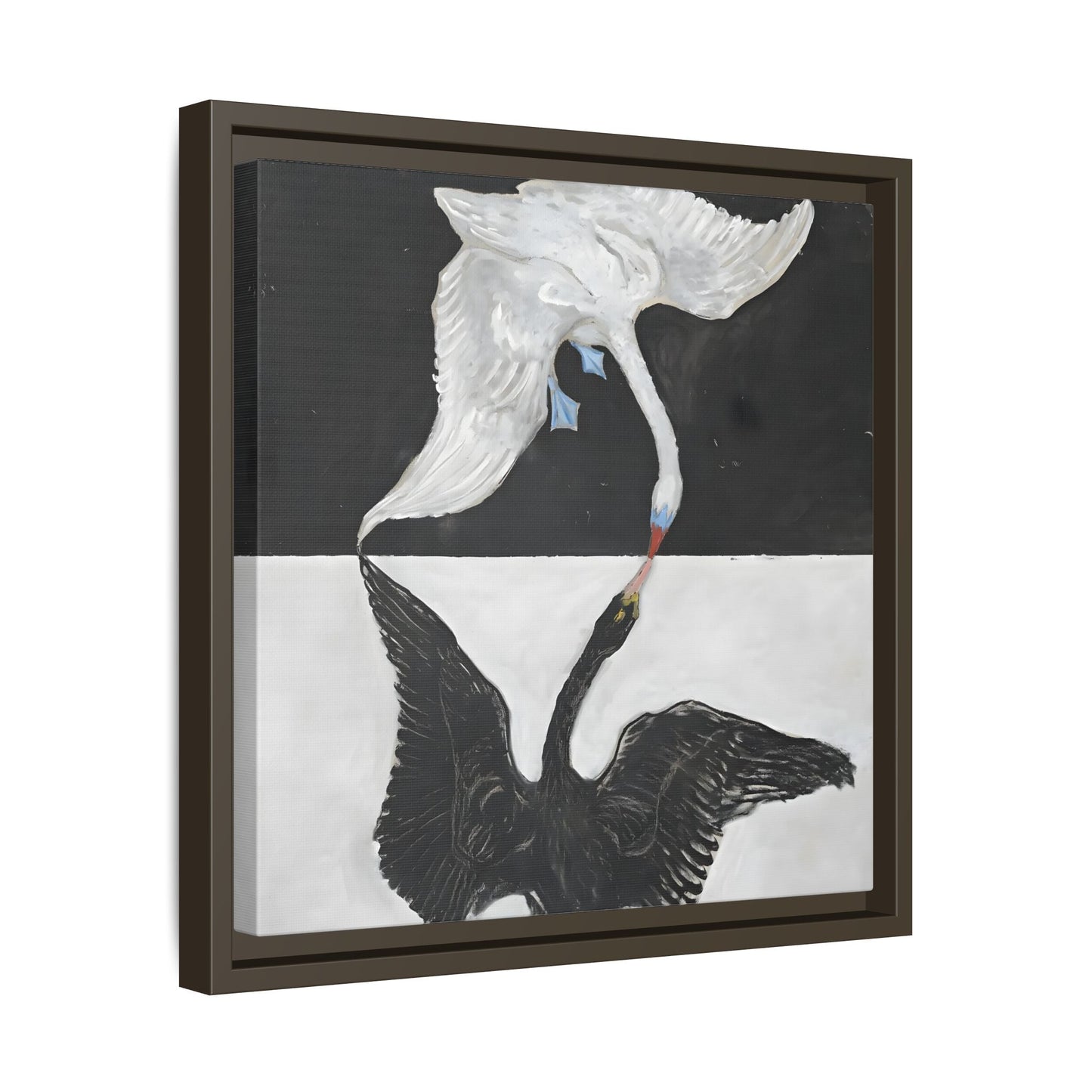 Hilma Af Klint Swan Canvas Print - Black White Wall Art - YesArtYes