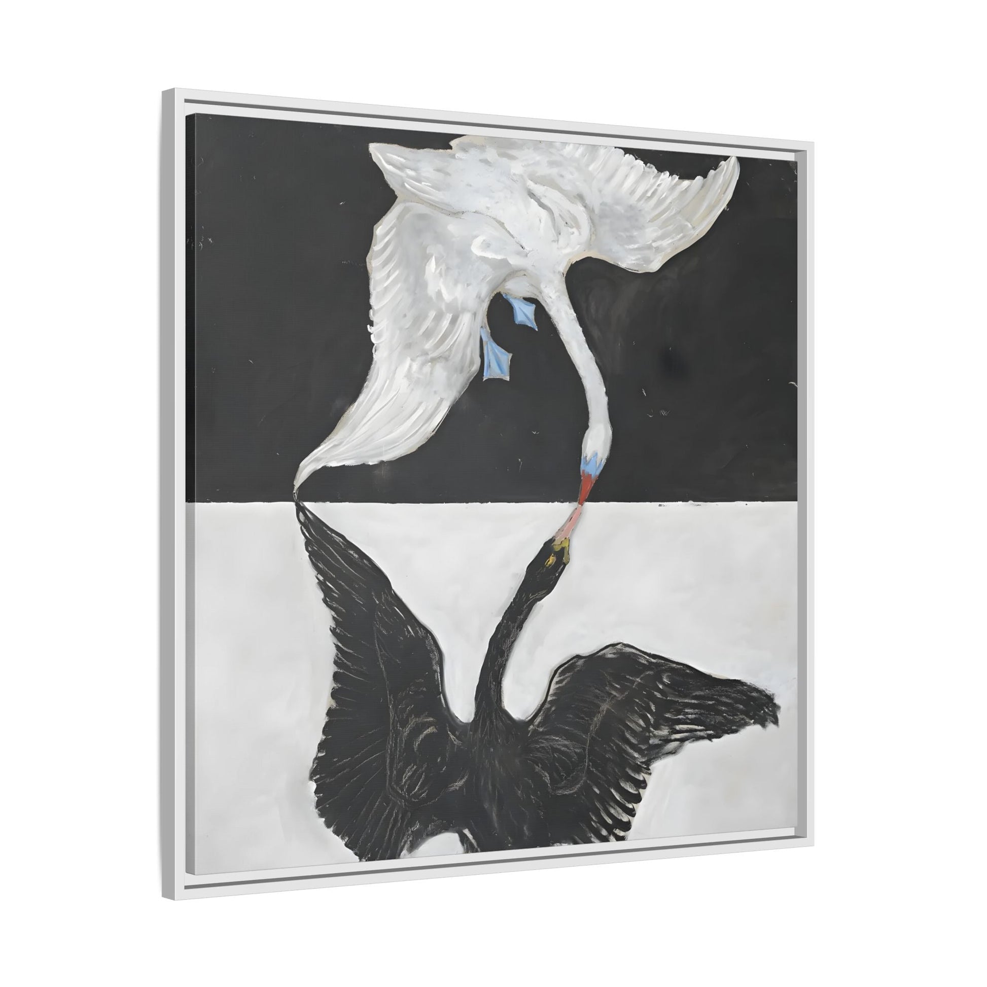 Hilma Af Klint Swan Canvas Wall Art Prints - Black White Home Decor - YesArtYes