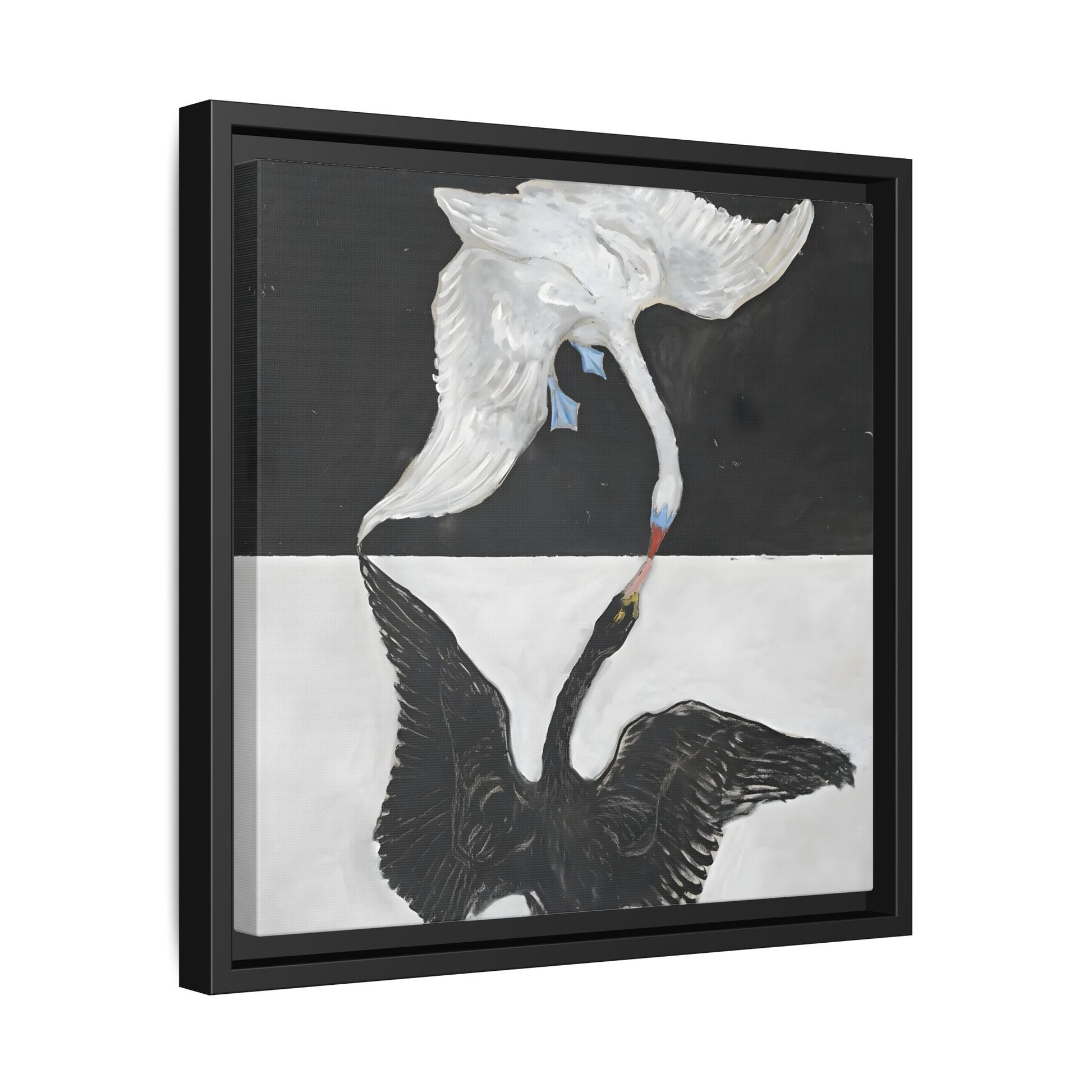 Hilma Af Klint Swan Canvas Wall Art Prints - Black White Home Decor - YesArtYes