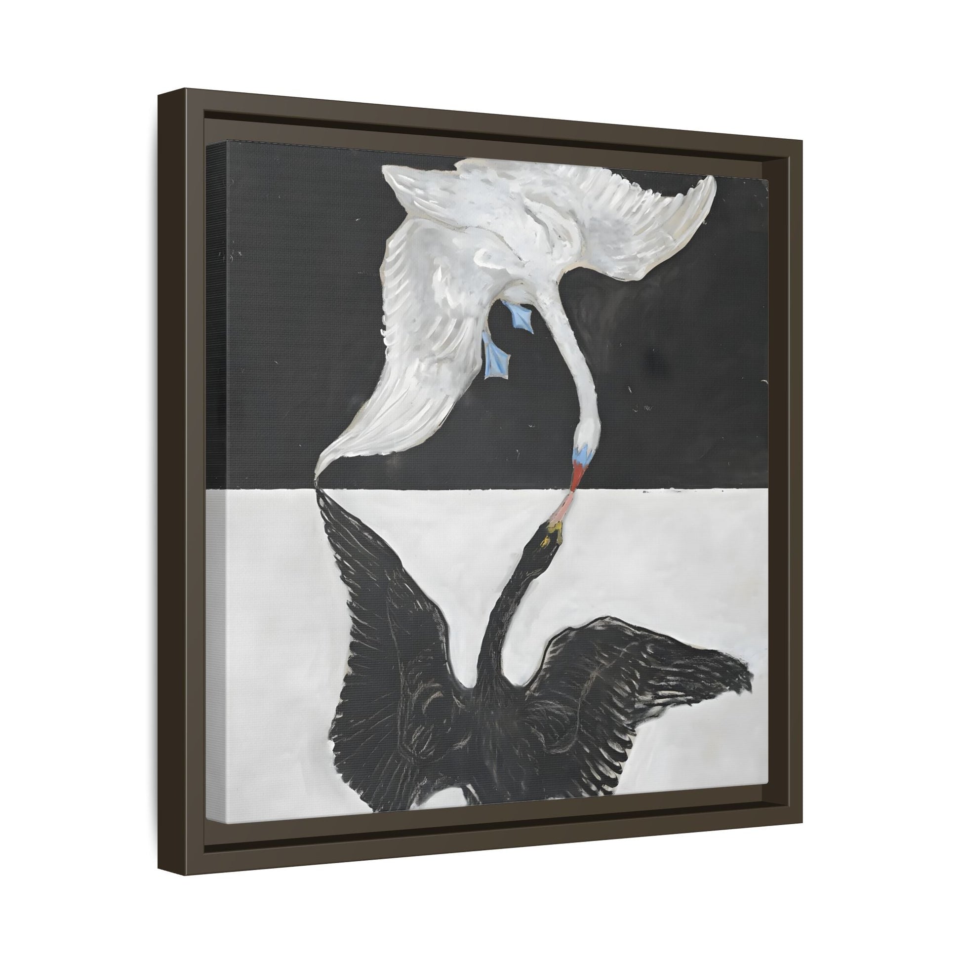 Hilma Af Klint Swan Canvas Wall Art Prints - Black White Home Decor