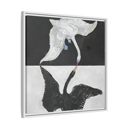 Hilma Af Klint Swan Canvas Wall Art Prints - Black White Home Decor - YesArtYes