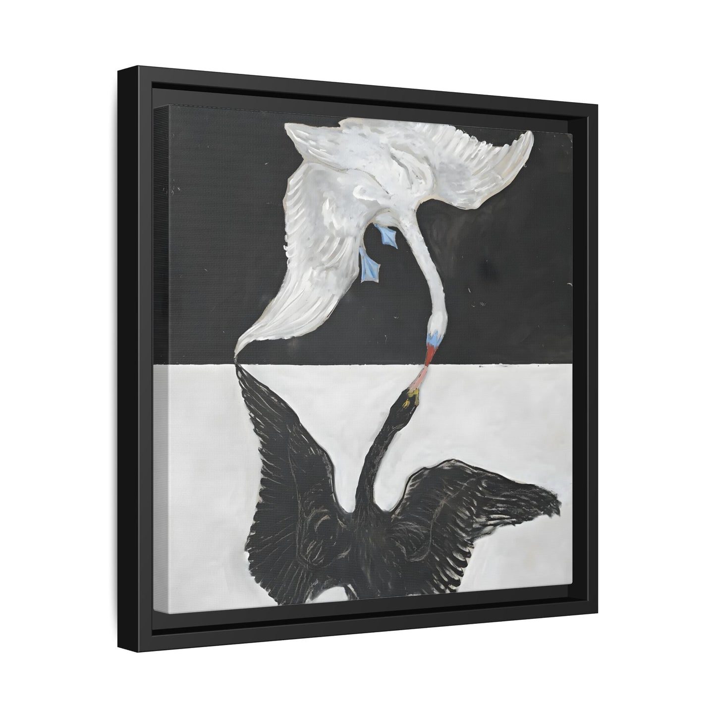 Hilma Af Klint Swan Canvas Wall Art Prints - Black White Home Decor