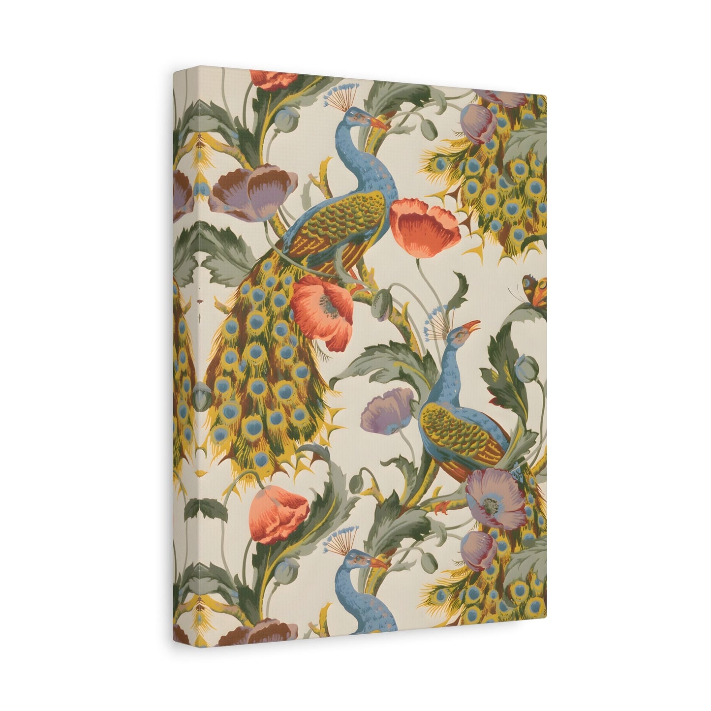 Indian Pichwai Vintage Floral Canvas Wall Art Print - YesArtYes