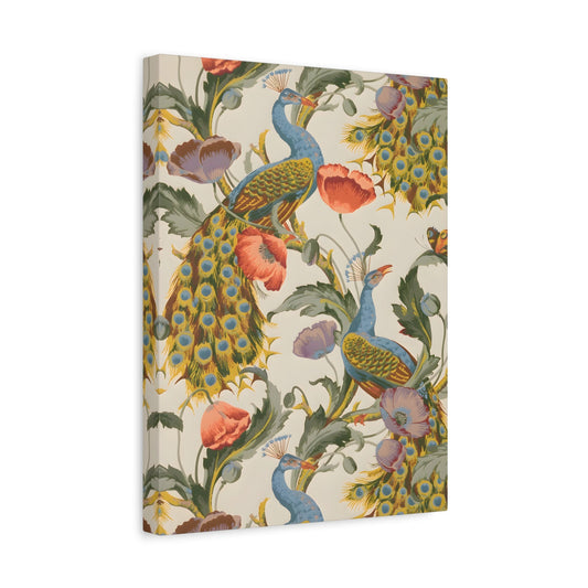 Indian Pichwai Vintage Floral Canvas Wall Art Print - YesArtYes