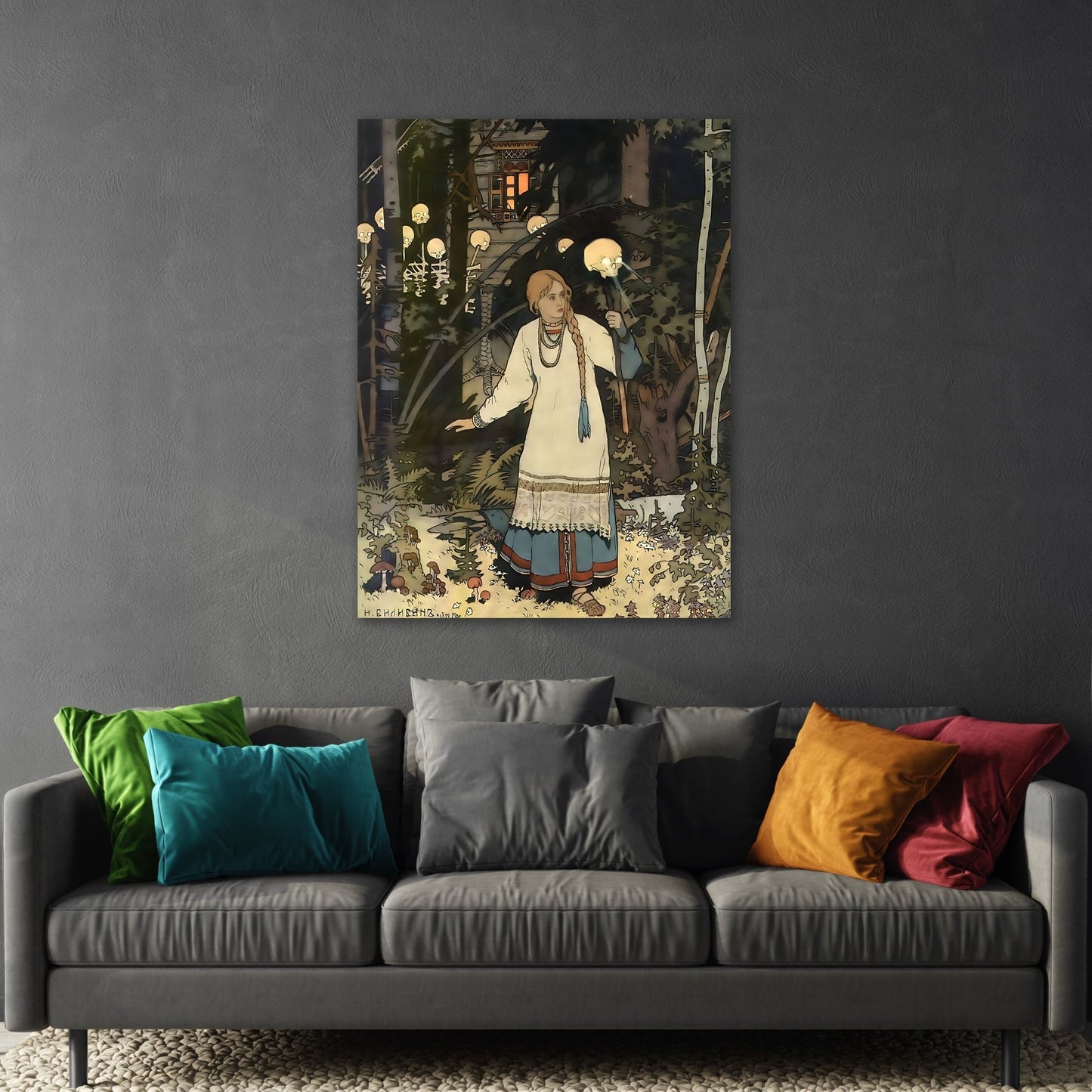 Ivan Bilibin Vasilisa Russian Fairytale Canvas Wall Art Print - YesArtYes
