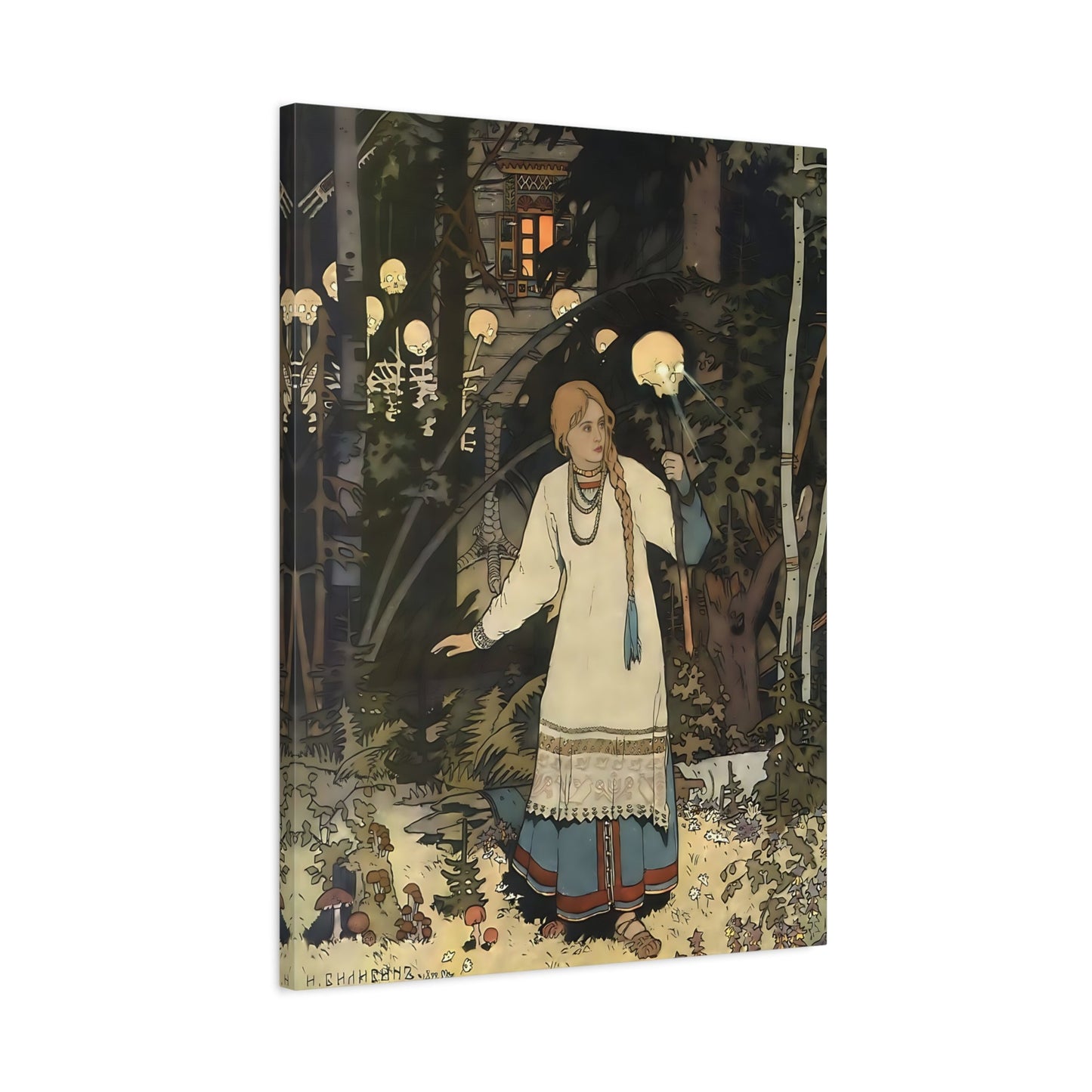 Ivan Bilibin Vasilisa Russian Fairytale Canvas Wall Art Print - YesArtYes