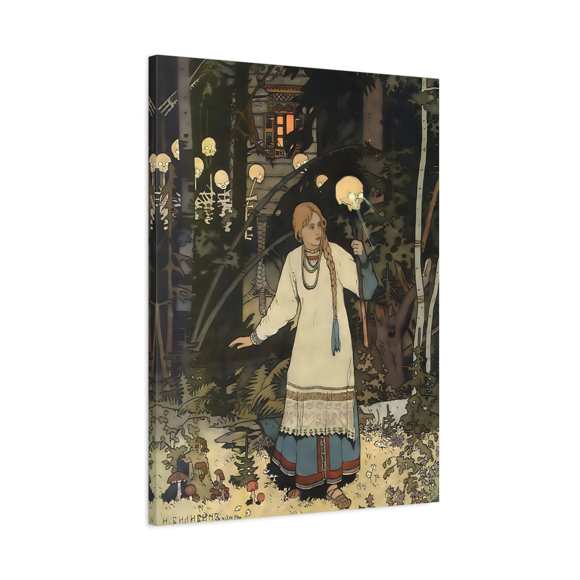 Ivan Bilibin Vasilisa Russian Fairytale Canvas Wall Art Print - YesArtYes