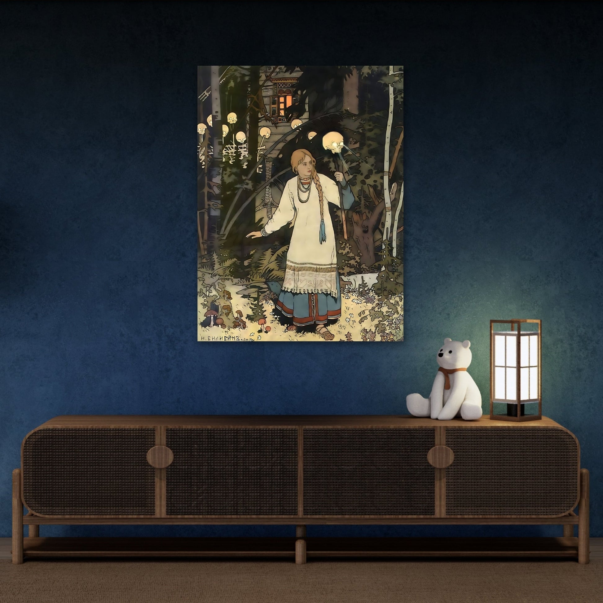 Ivan Bilibin Vasilisa Russian Fairytale Canvas Wall Art Print - YesArtYes