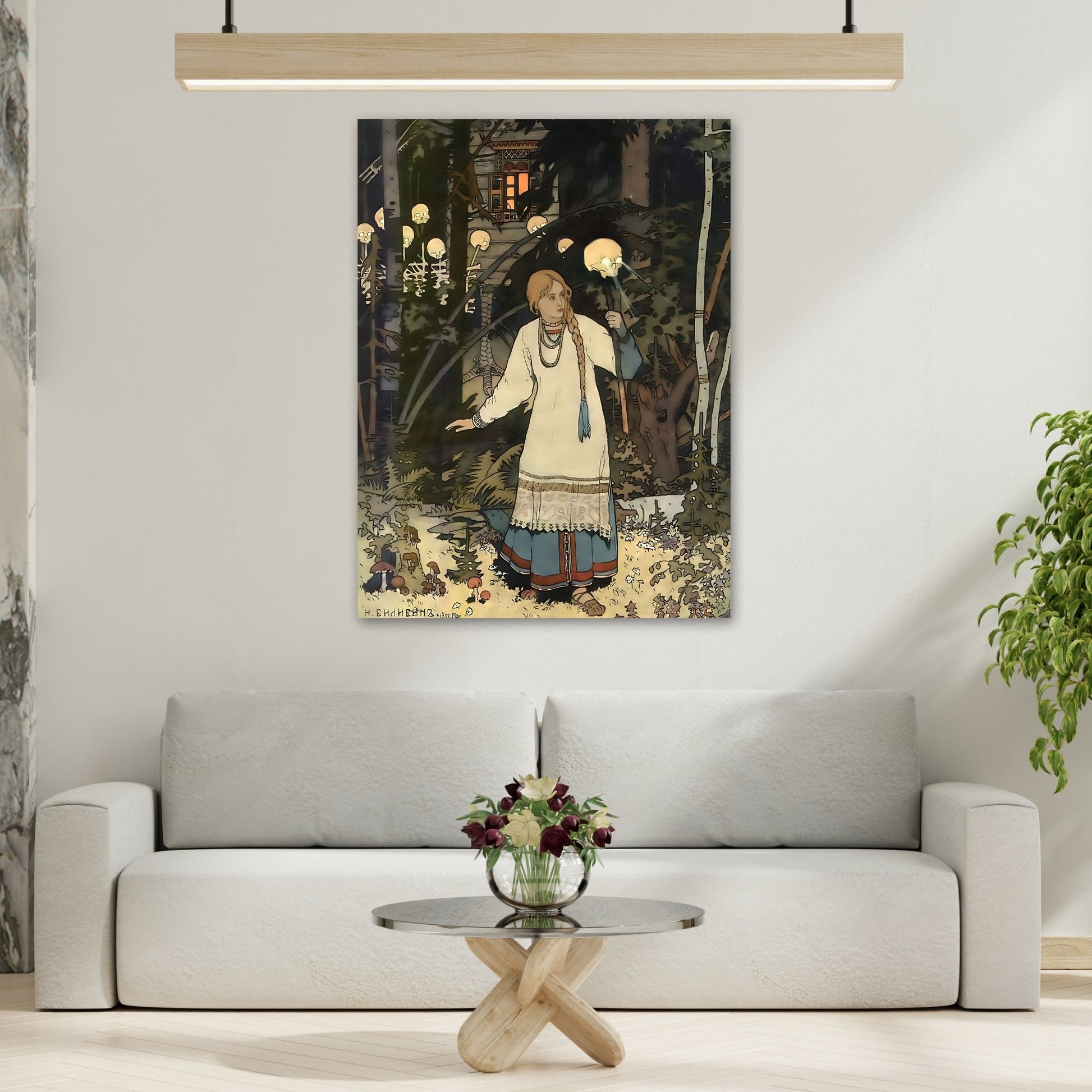 Ivan Bilibin Vasilisa Russian Fairytale Canvas Wall Art Print - YesArtYes