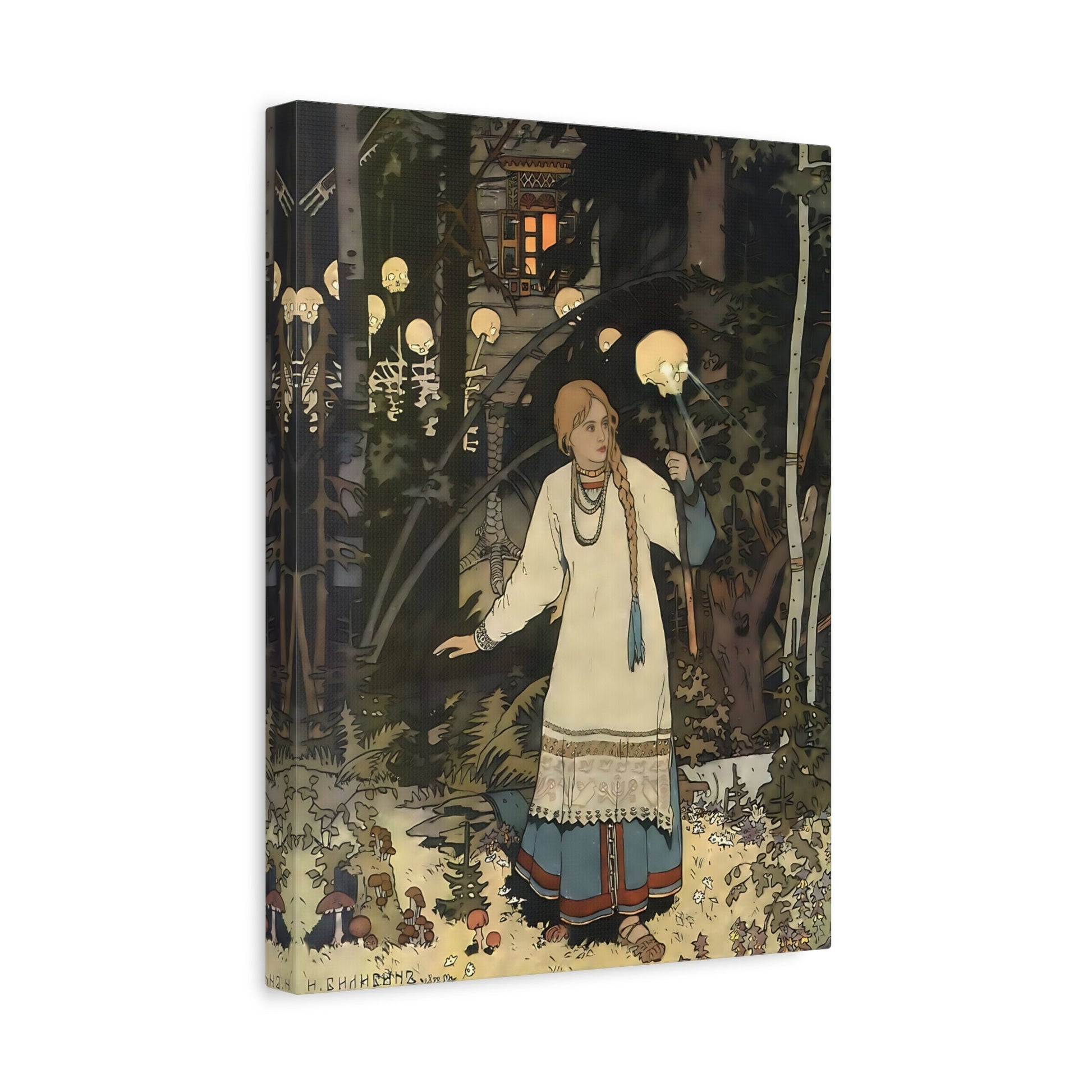 Ivan Bilibin Vasilisa Russian Fairytale Canvas Wall Art Print - YesArtYes