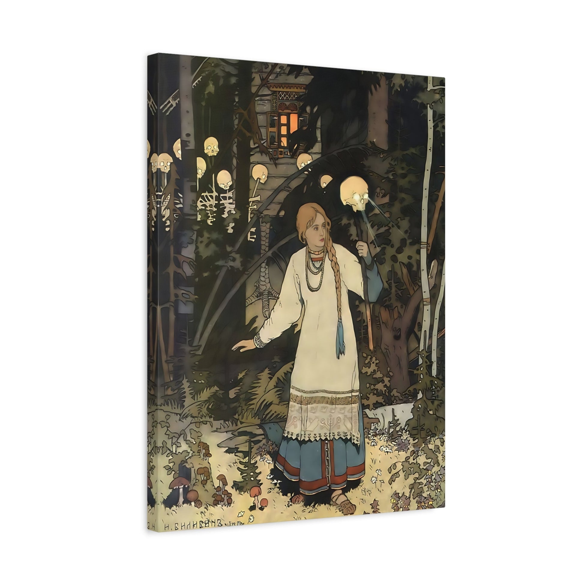 Ivan Bilibin Vasilisa Russian Fairytale Canvas Wall Art Print - YesArtYes