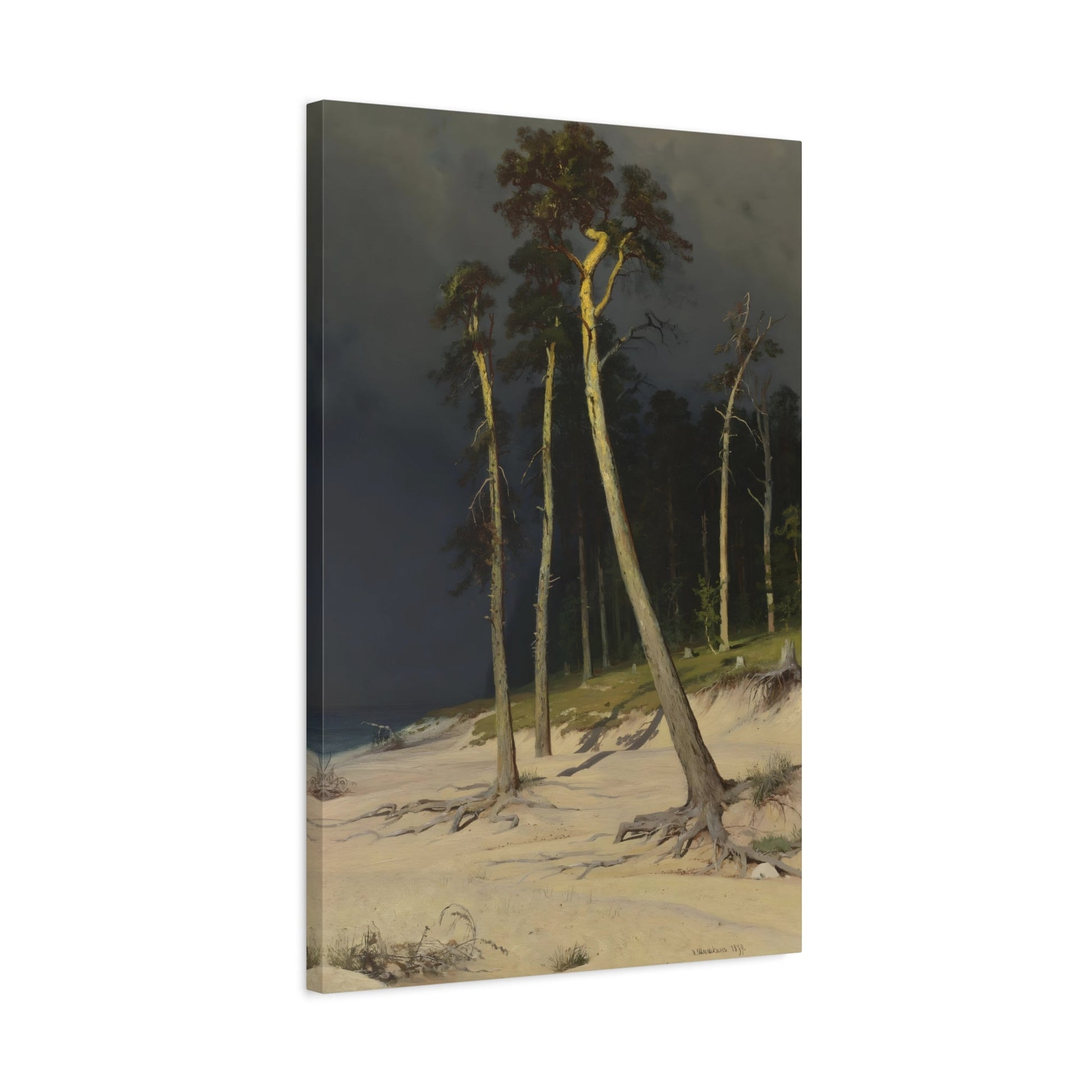 Ivan Ivanovich Shishkin Sandy Coastline - Canvas Wall Art Print