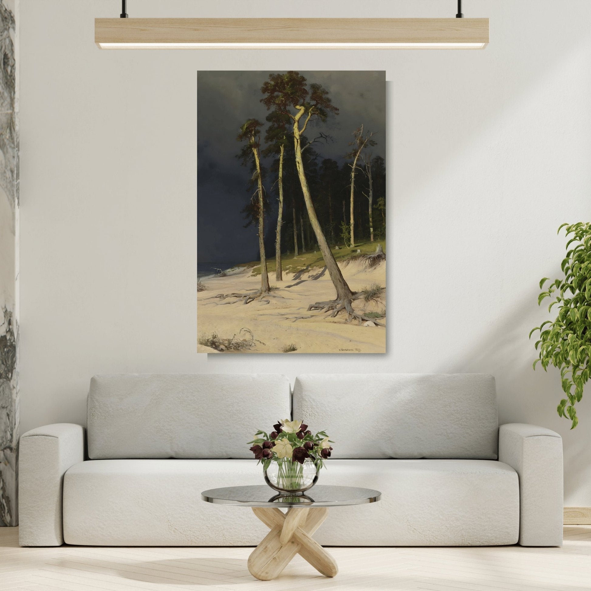 Ivan Ivanovich Shishkin Sandy Coastline - Canvas Wall Art Print