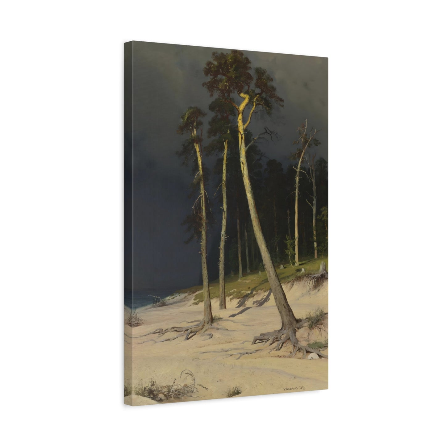 Ivan Ivanovich Shishkin Sandy Coastline - Canvas Wall Art Print