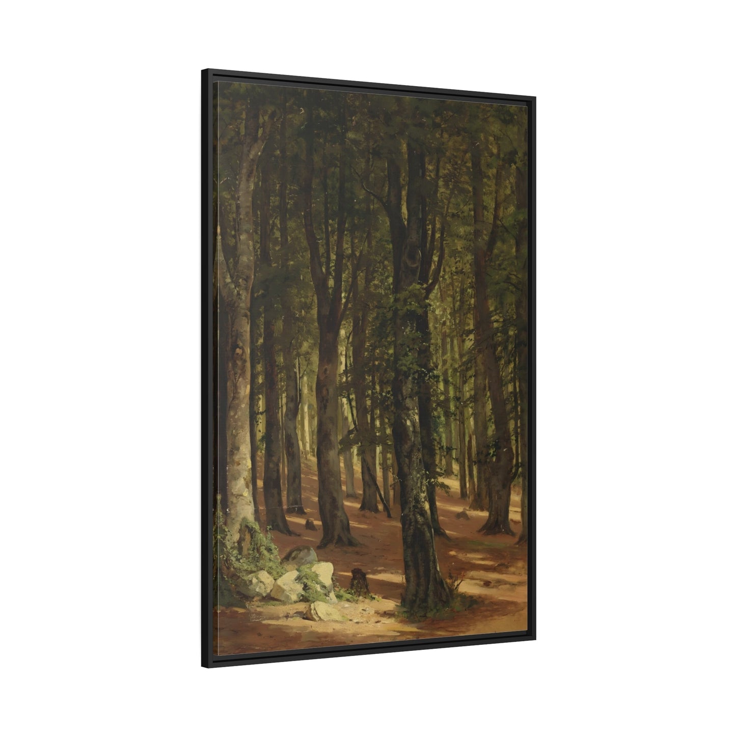 Ivan Ivanovich Woods Landscape - Framed Canvas Art Reproduction