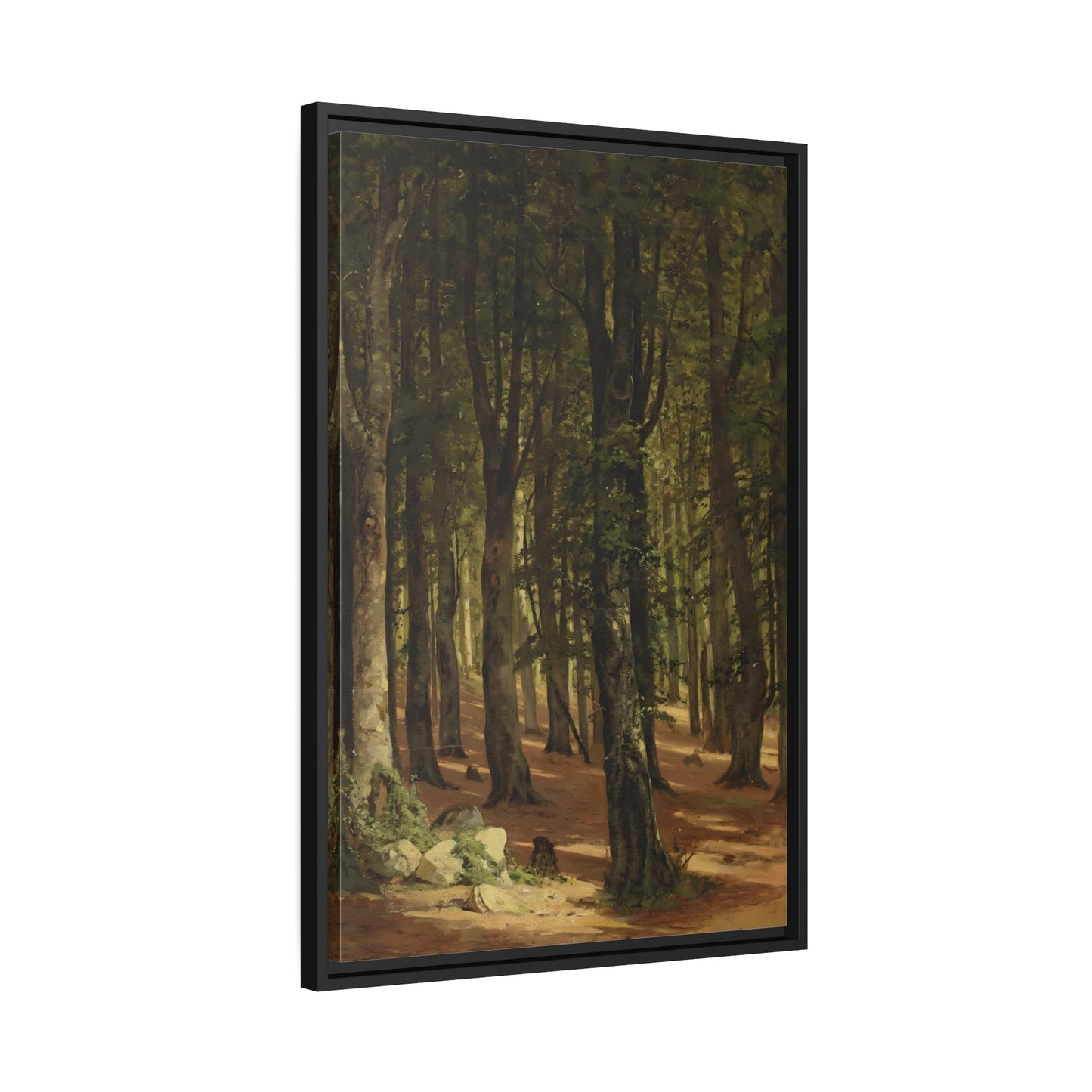 Ivan Ivanovich Woods Landscape - Framed Canvas Art Reproduction