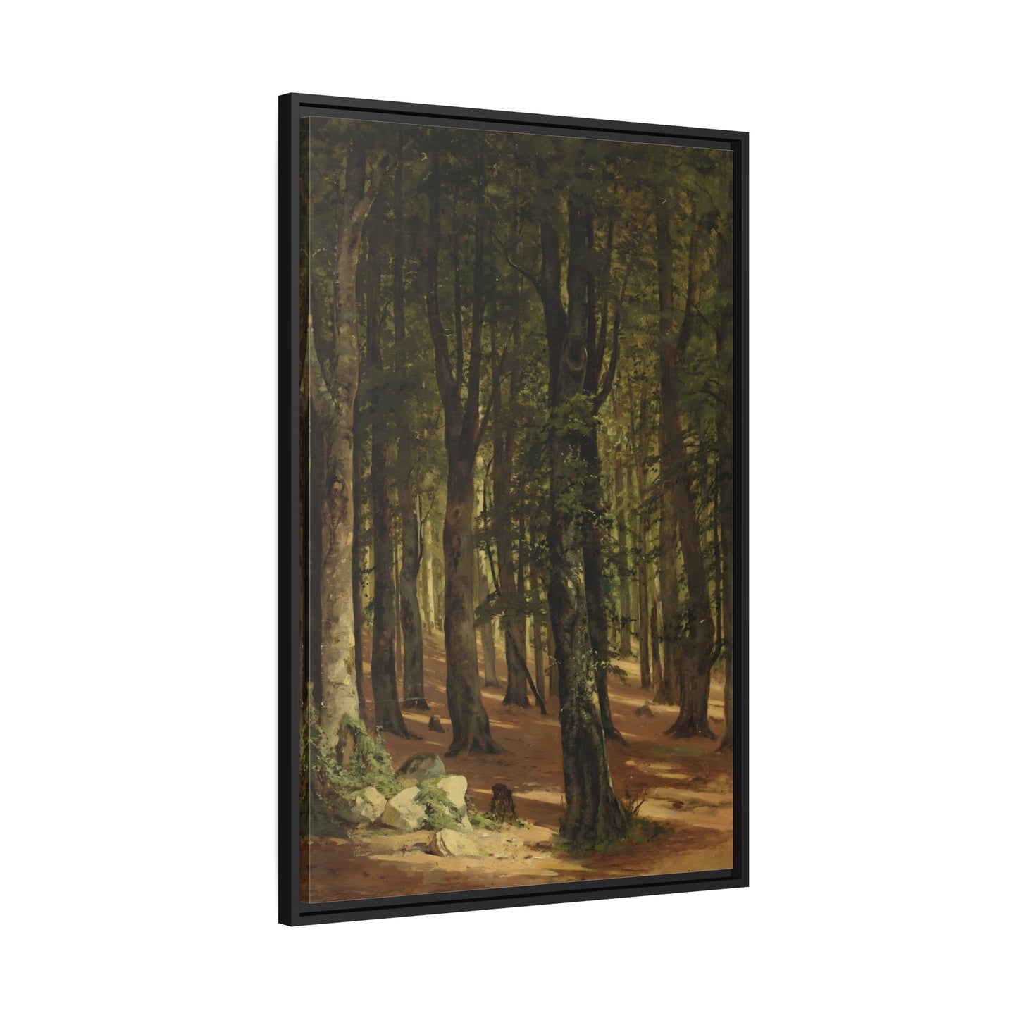 Ivan Ivanovich Woods Landscape - Framed Canvas Art Reproduction