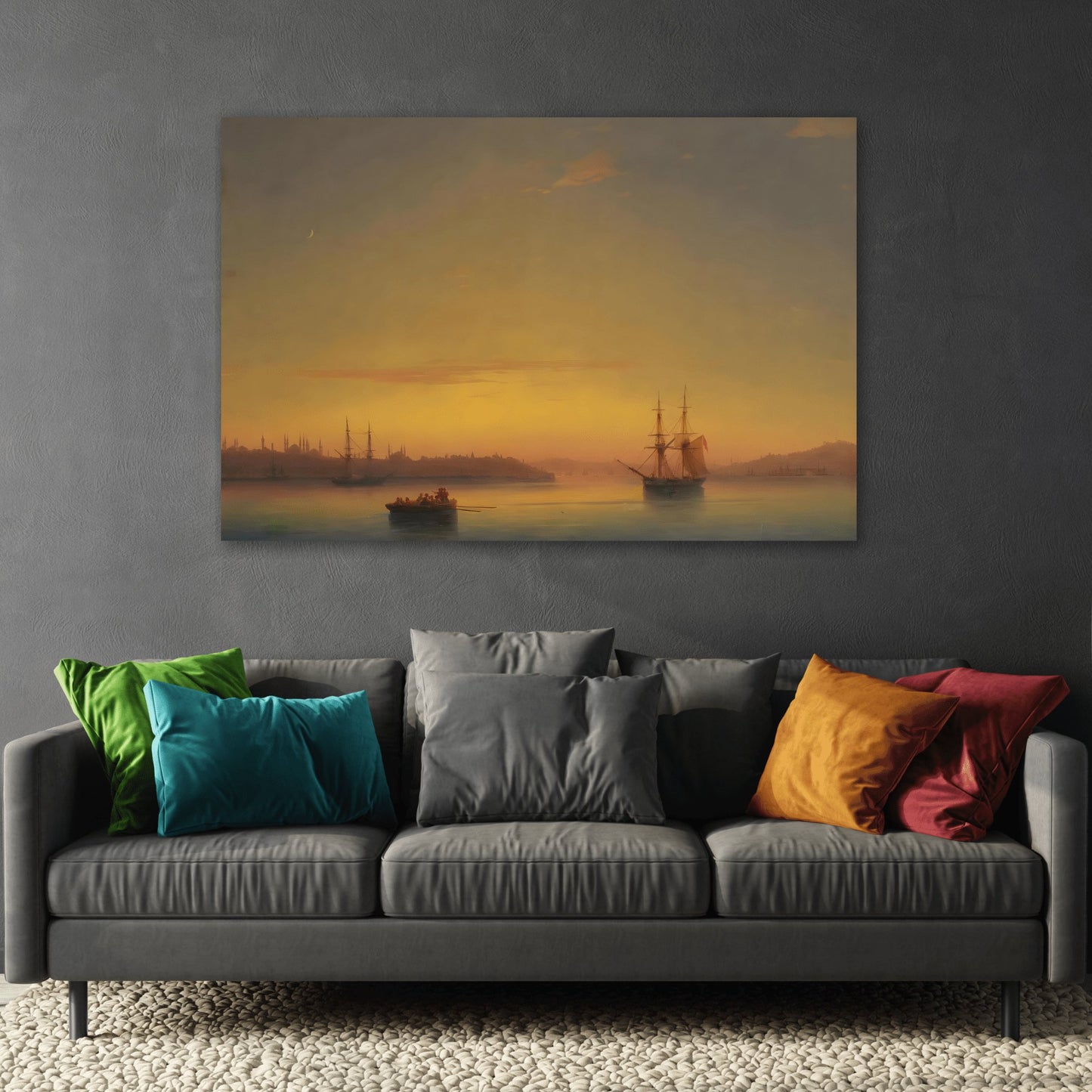 Ivan Konstantinovich Aivazovsky Constantinople at Dawn - Canvas Wall Art Print