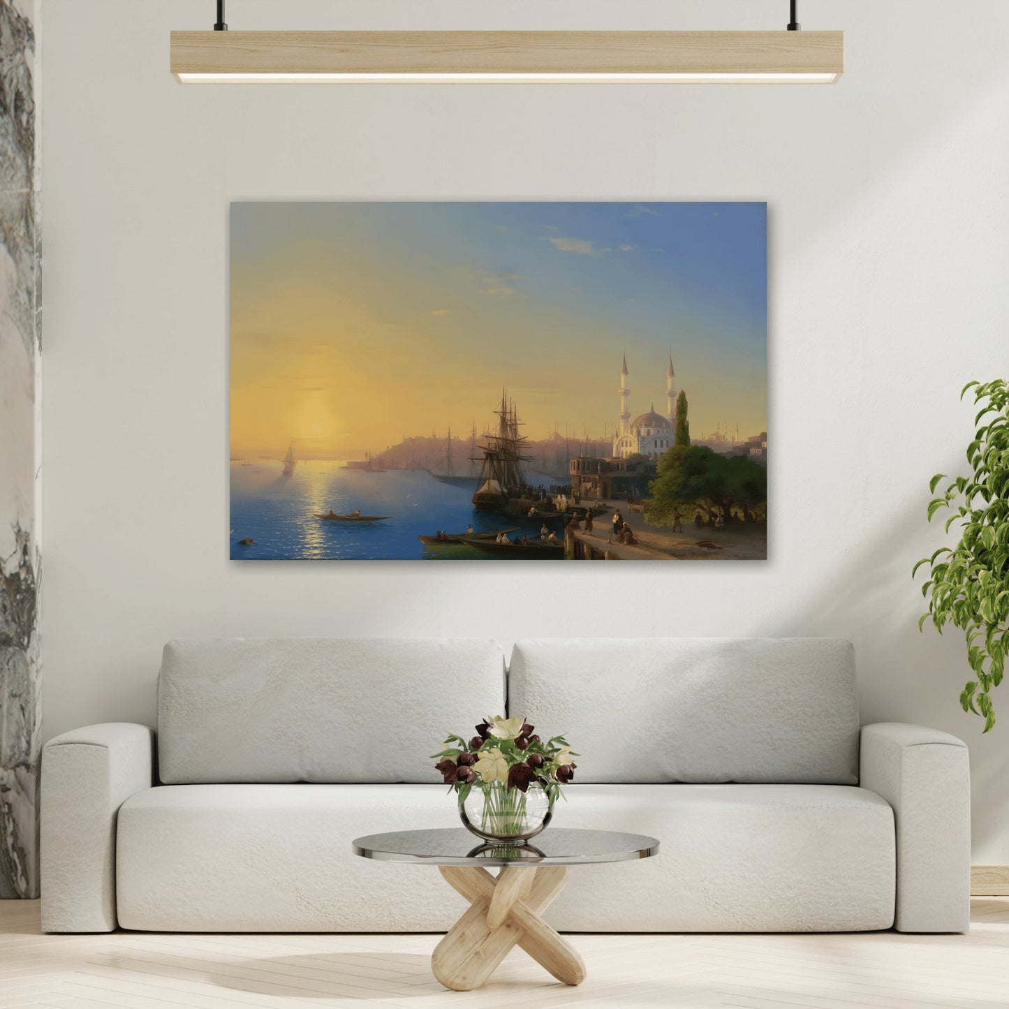 Ivan Konstantinovich Colorful Sea Sky Sunset Landscape - Canvas Wall Art Print