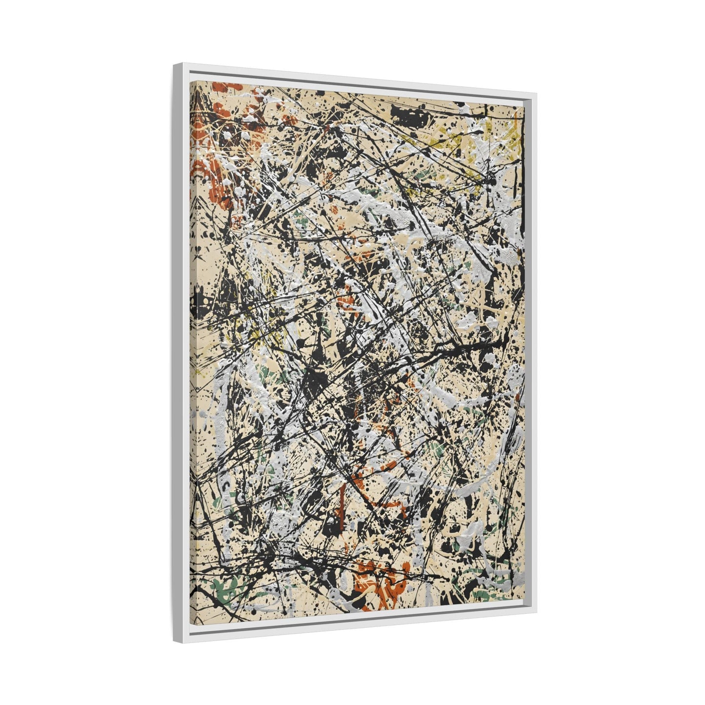 Jackson Pollock Abstract 32 - Framed Canvas Wall Art Print - YesArtYes