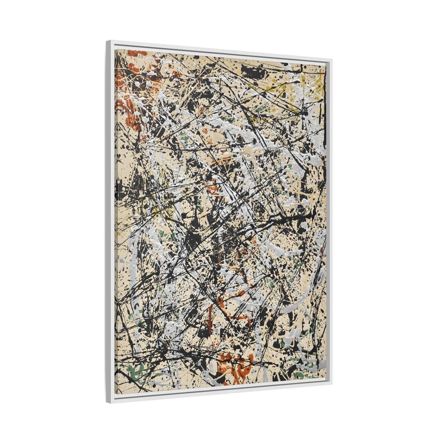 Jackson Pollock Abstract 32 - Framed Canvas Wall Art Print - YesArtYes