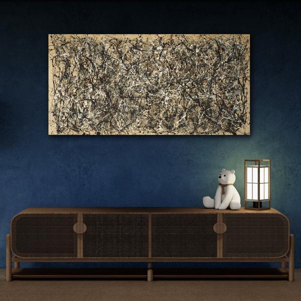Jackson Pollock Autumn Rhythm Canvas Print - Abstract Expressionism Wall Art - YesArtYes