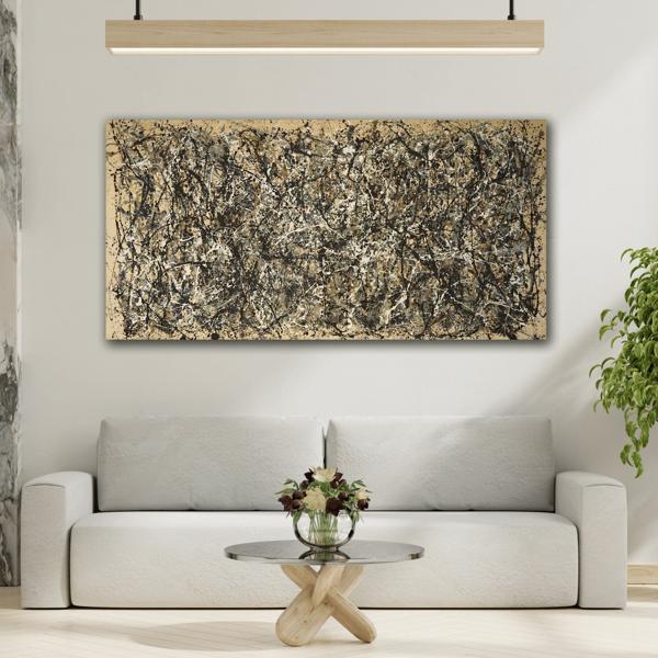Jackson Pollock Autumn Rhythm Canvas Print - Abstract Expressionism Wall Art - YesArtYes