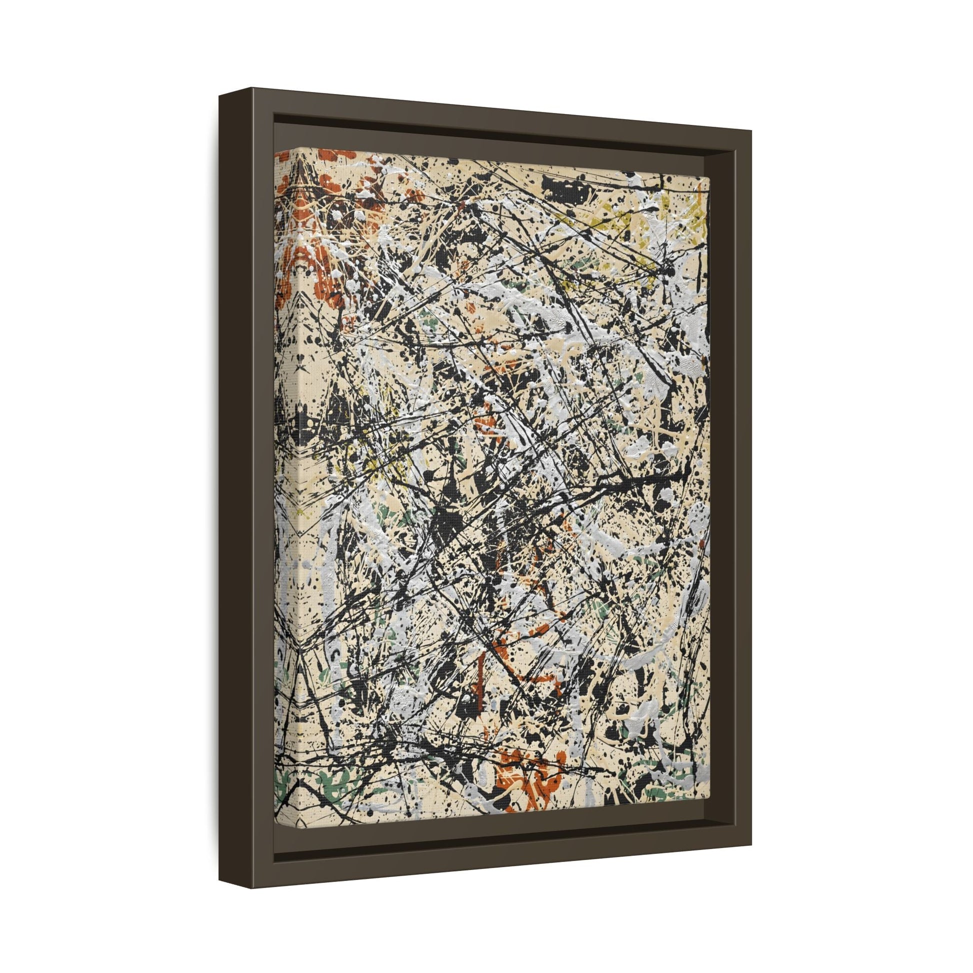 Jackson Pollock Canvas Print - Abstract Wall Art Framed Number 32 - YesArtYes