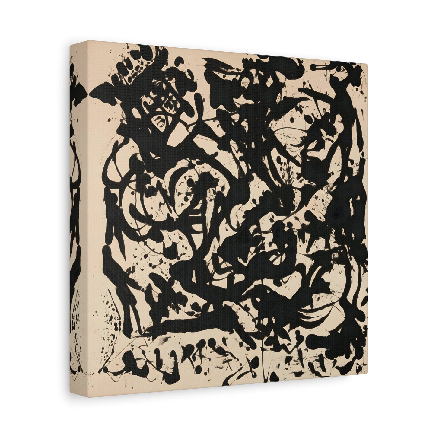 Jackson Pollock Number 17 - Square Canvas Art Print