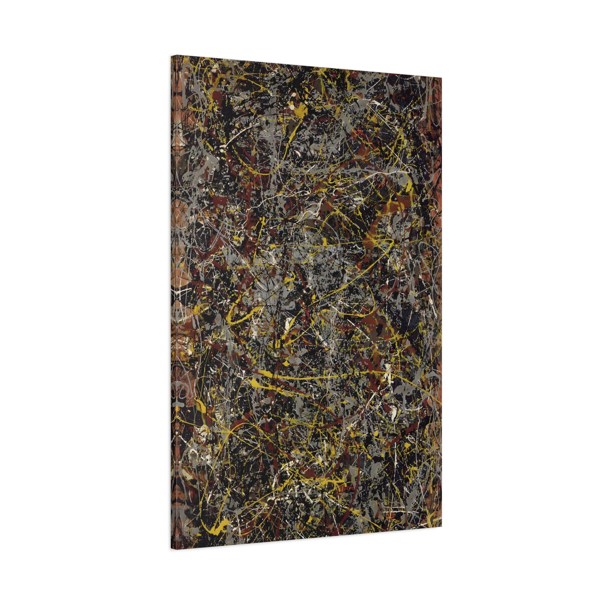 Jackson Pollock Number 5 Canvas Abstract Wall Art Print - YesArtYes