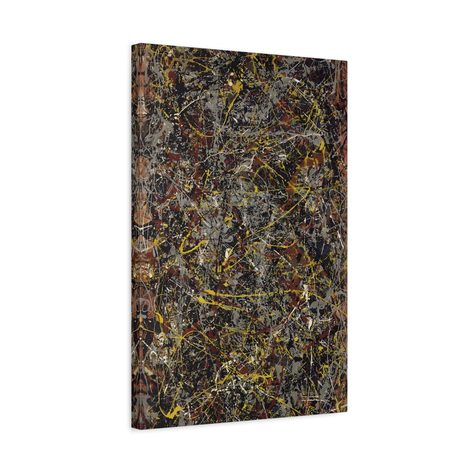 Jackson Pollock Number 5 Canvas Abstract Wall Art Print - YesArtYes