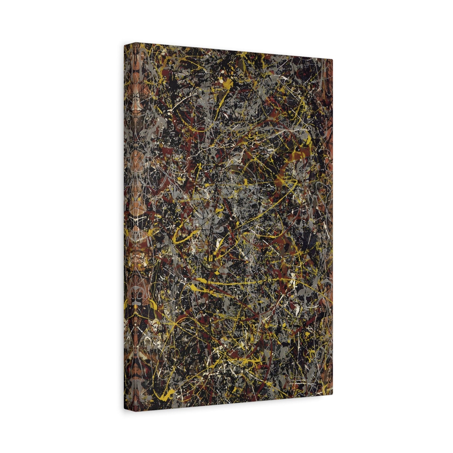 Jackson Pollock Number 5 Canvas Abstract Wall Art Print - YesArtYes