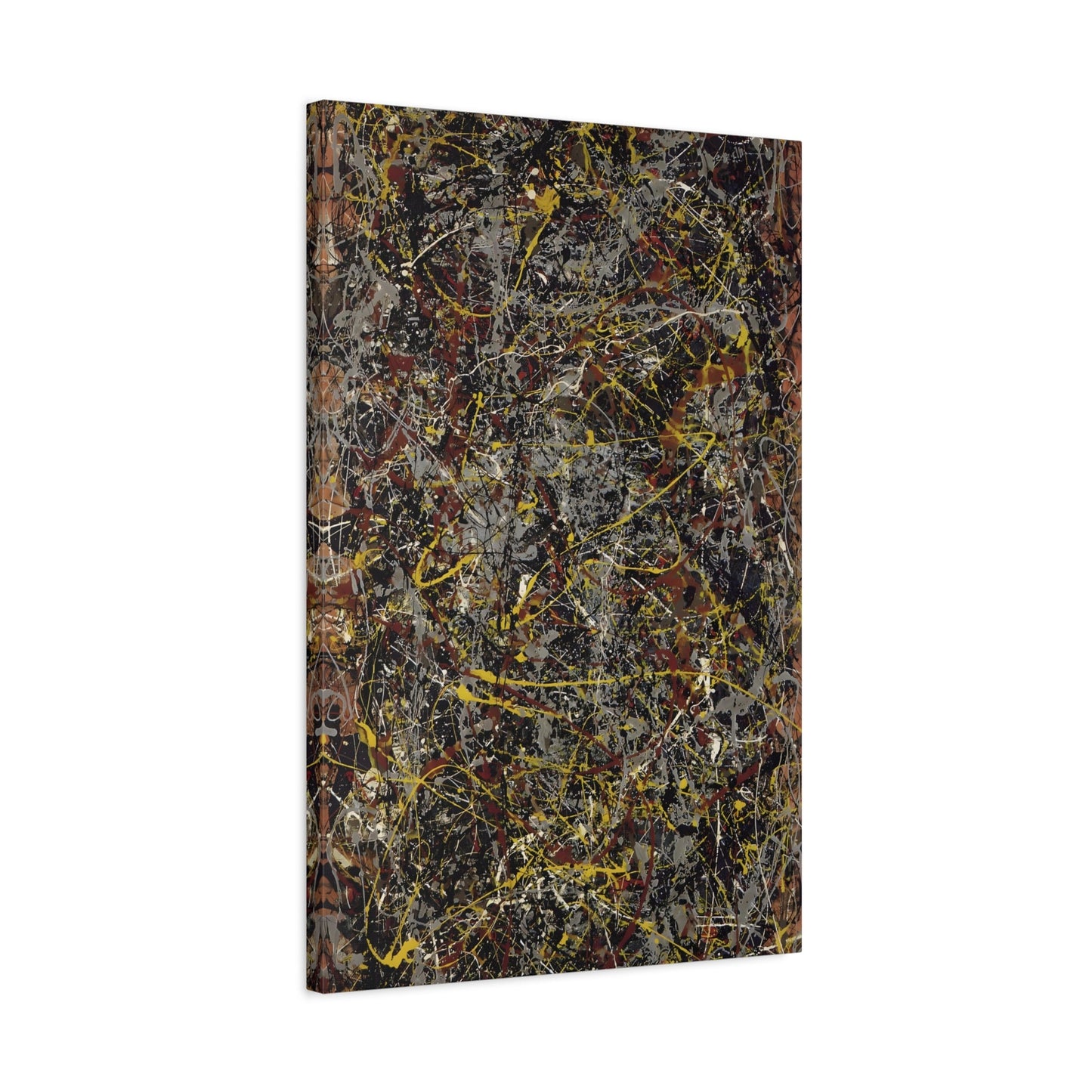Jackson Pollock Number 5 Canvas Abstract Wall Art Print - YesArtYes
