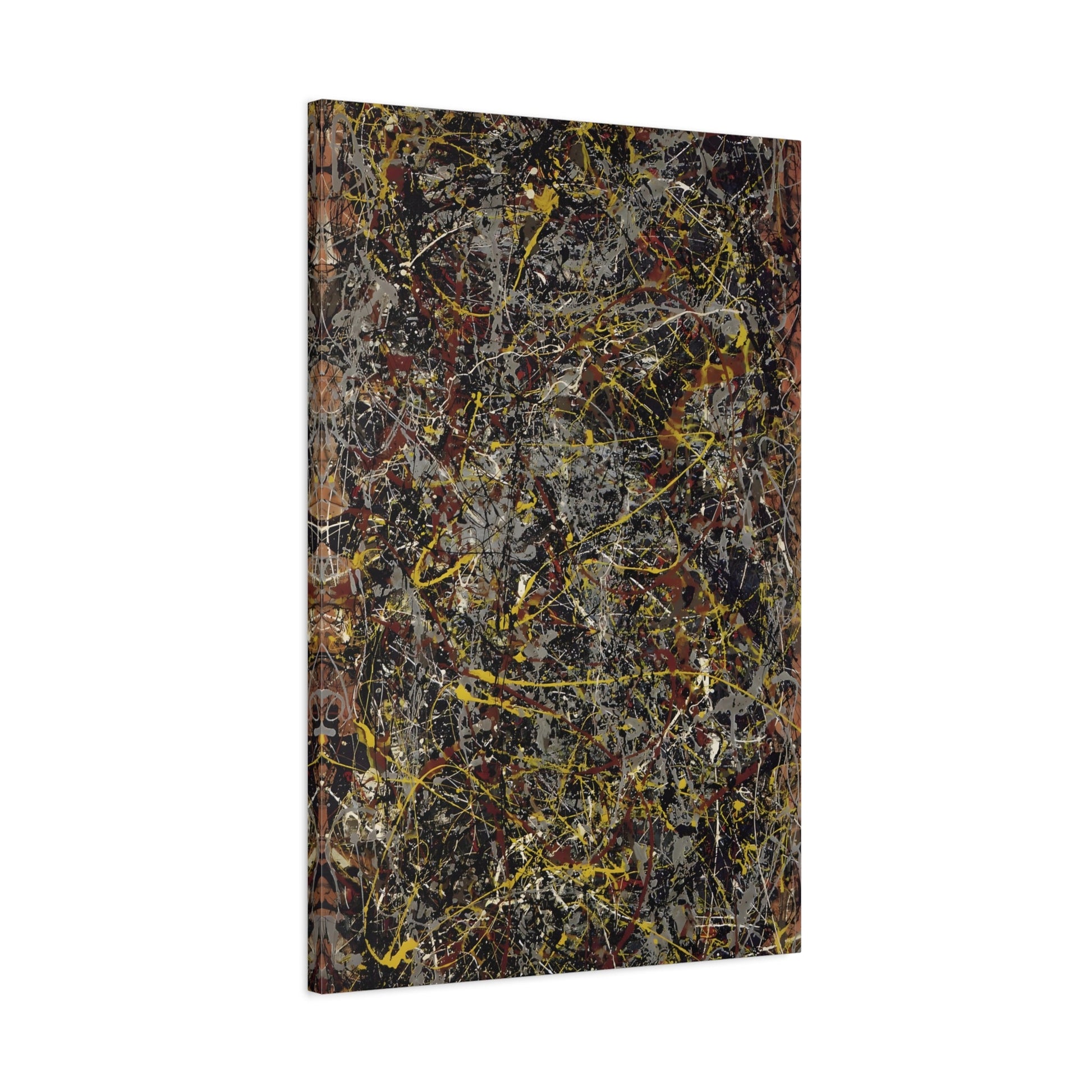 Jackson Pollock Number 5 Canvas Abstract Wall Art Print - YesArtYes