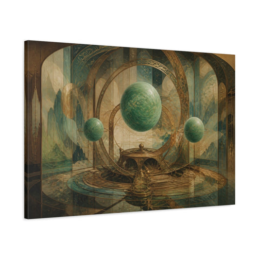 Main Mockup. Jade Planet Observatory shown as canvas print