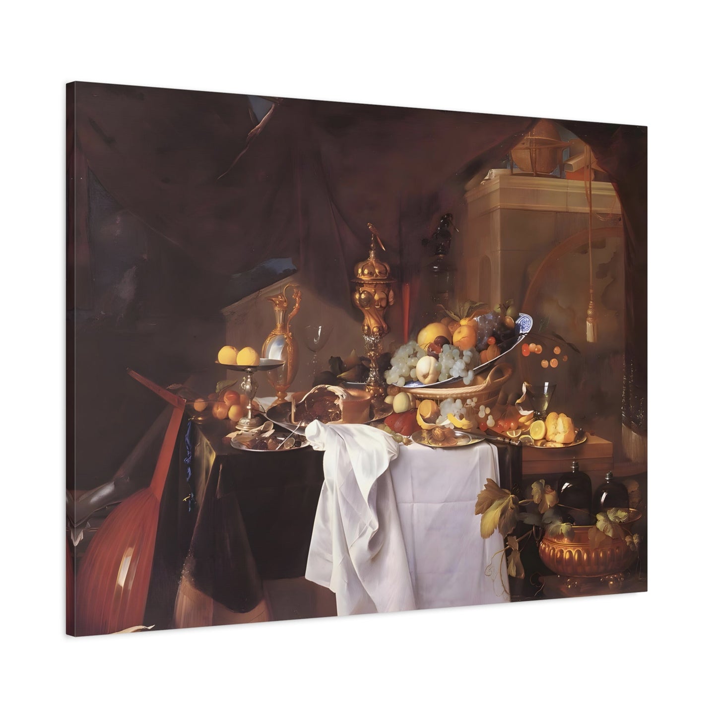 Jan Davidsz de Heem Table of Desserts - Canvas Wall Art Print