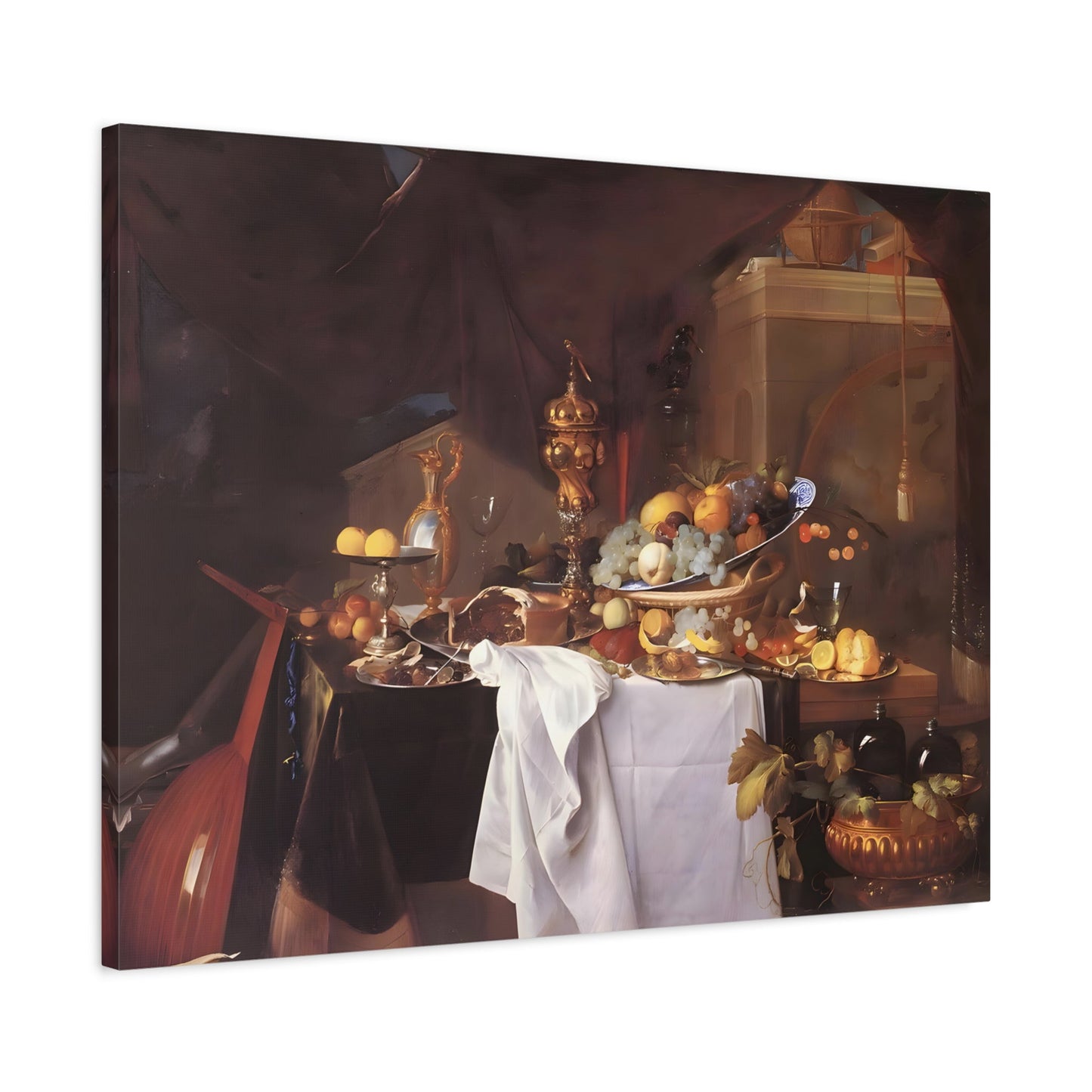 Jan Davidsz de Heem Table of Desserts - Canvas Wall Art Print