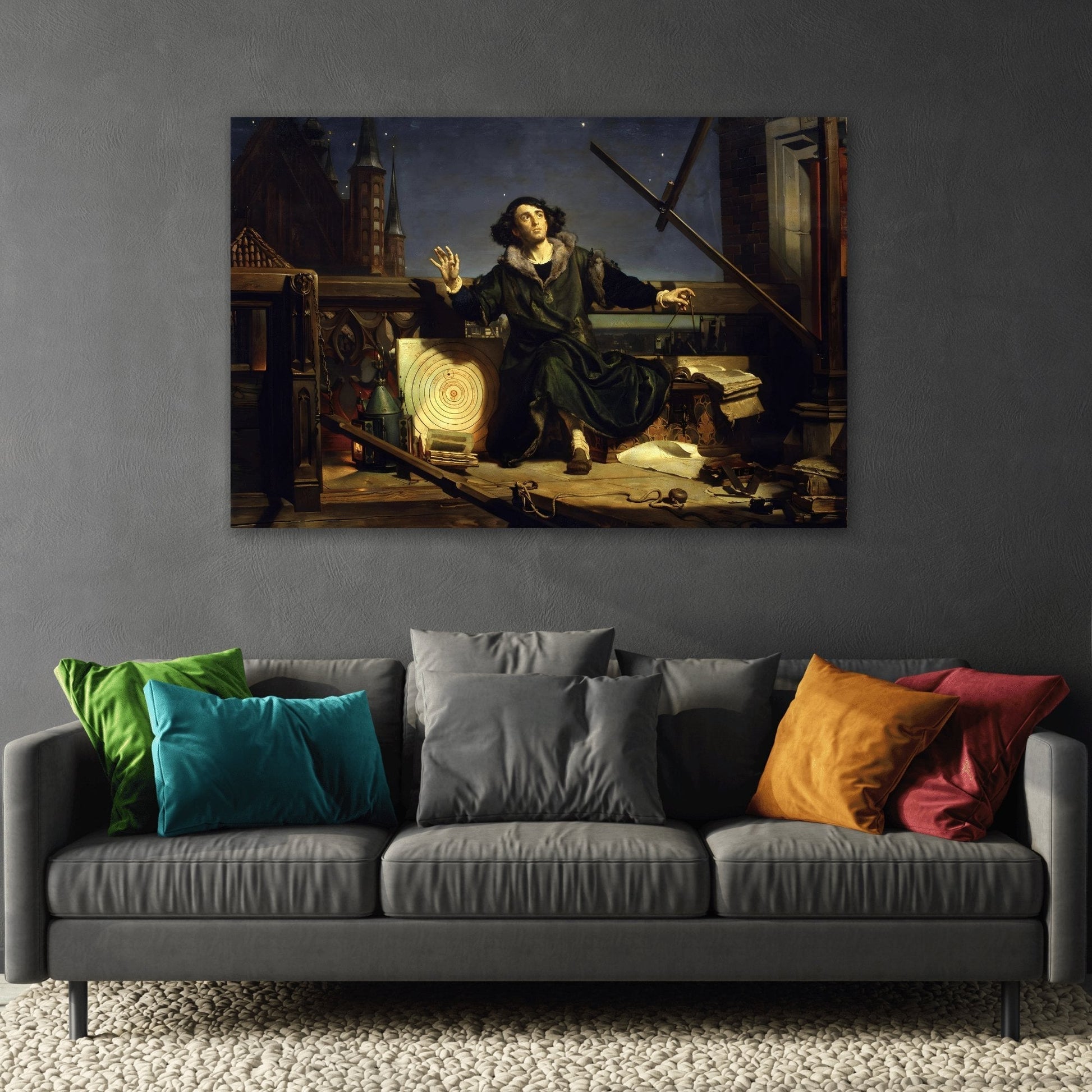 Jan Matejko Astronomer Copernicus - Canvas Print Wall Art Reproduction