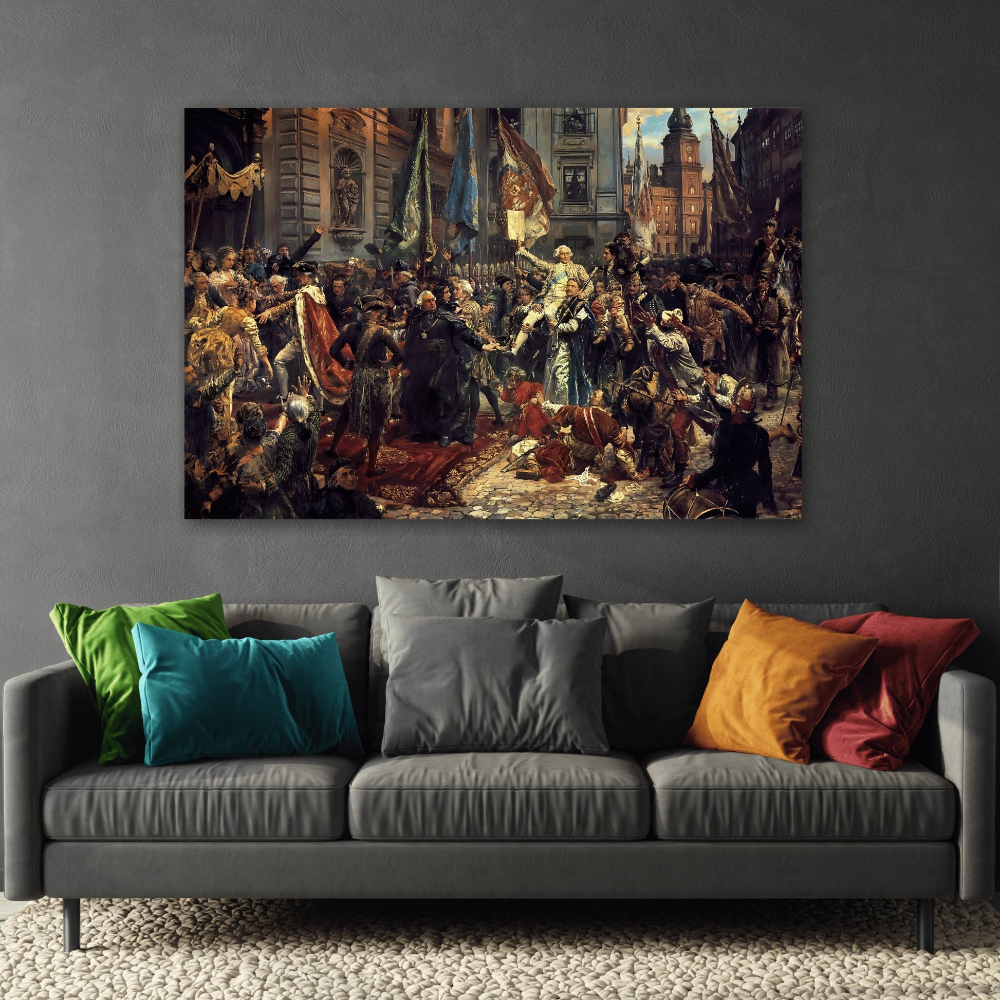 Jan Matejko Constitution of the 3rd May - Canvas Wall Art Print Reproduction