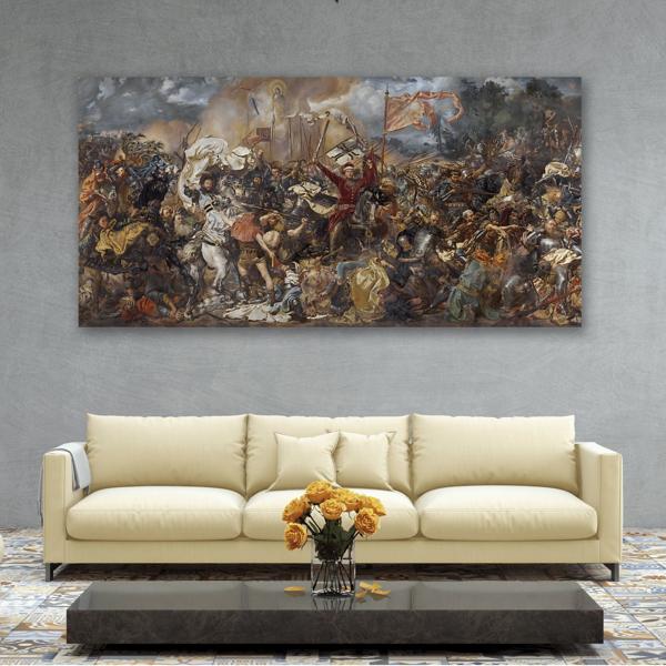 Jan Matejko Grunwald Battle Canvas Print - Classic Historical War Wall Art - YesArtYes