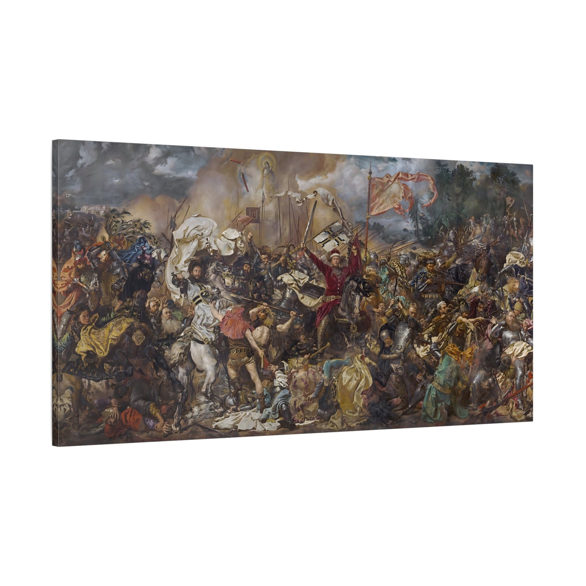 Jan Matejko Grunwald Battle Canvas Print - Classic Historical War Wall Art - YesArtYes