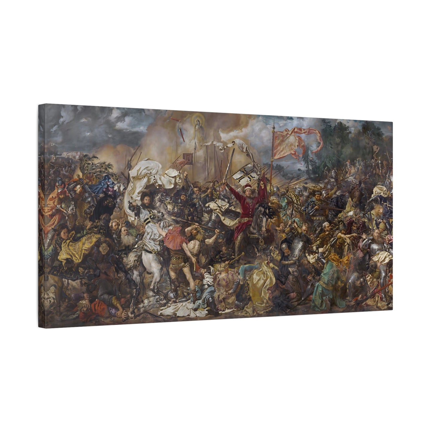Jan Matejko Grunwald Battle Canvas Print - Classic Historical War Wall Art - YesArtYes