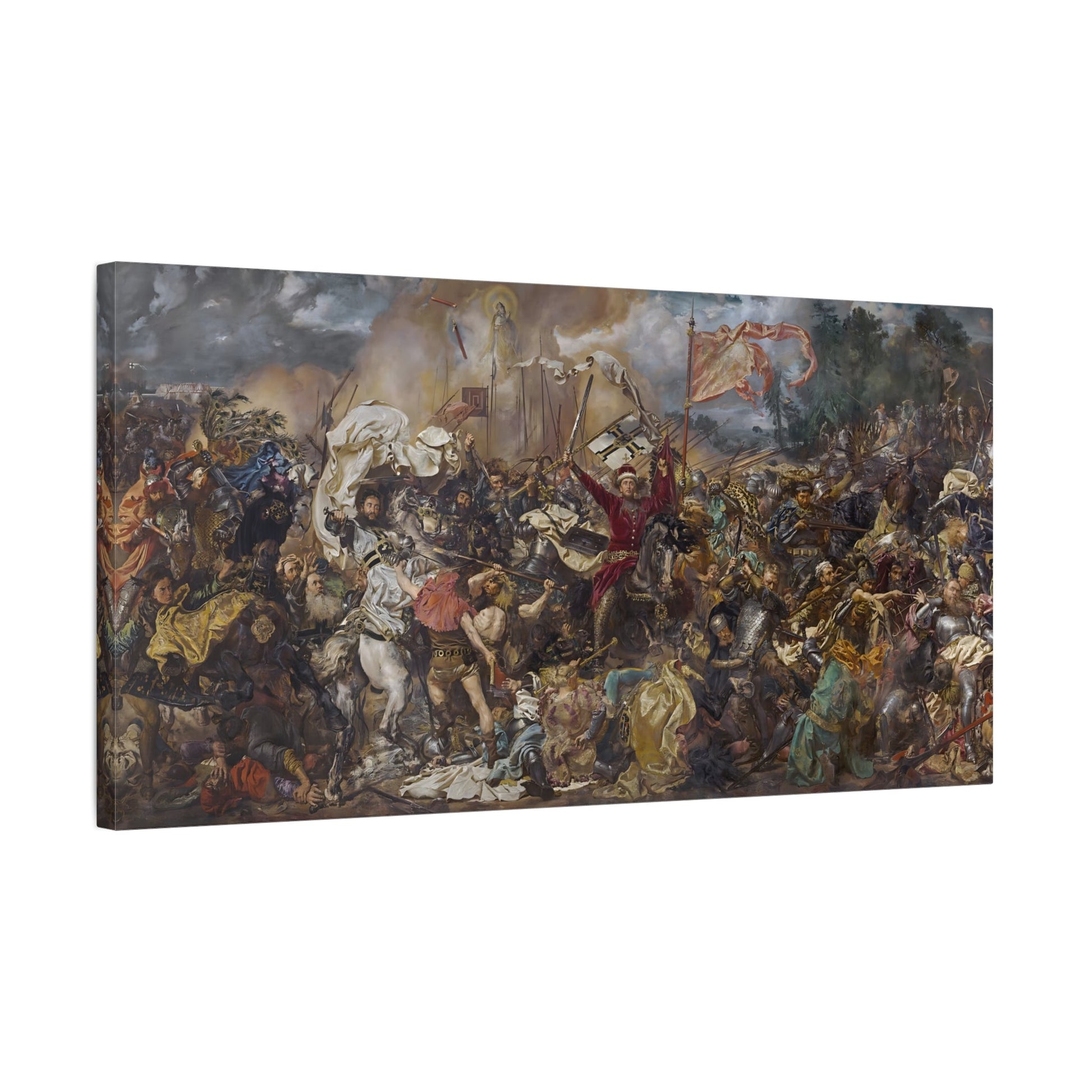 Jan Matejko Grunwald Battle Canvas Print - Classic Historical War Wall Art - YesArtYes