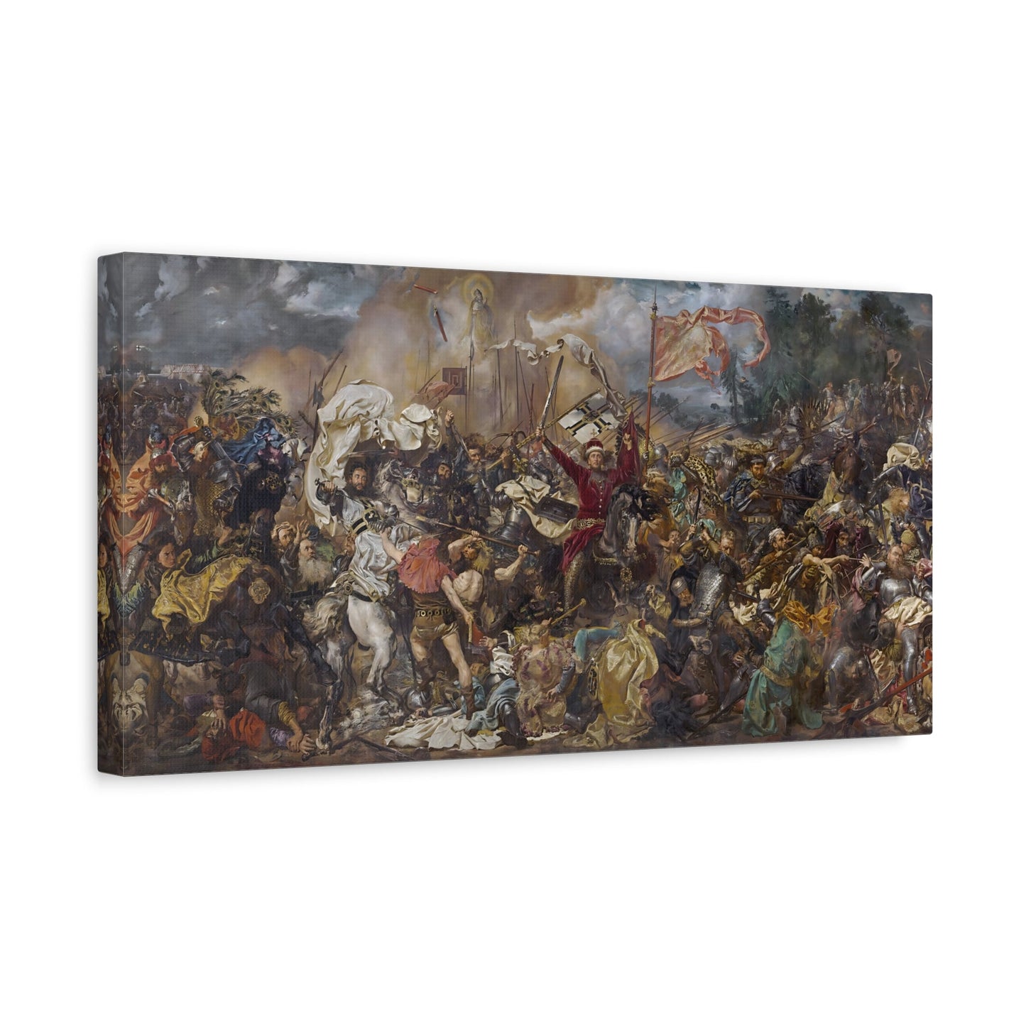 Jan Matejko Grunwald Battle Canvas Print - Classic Historical War Wall Art - YesArtYes
