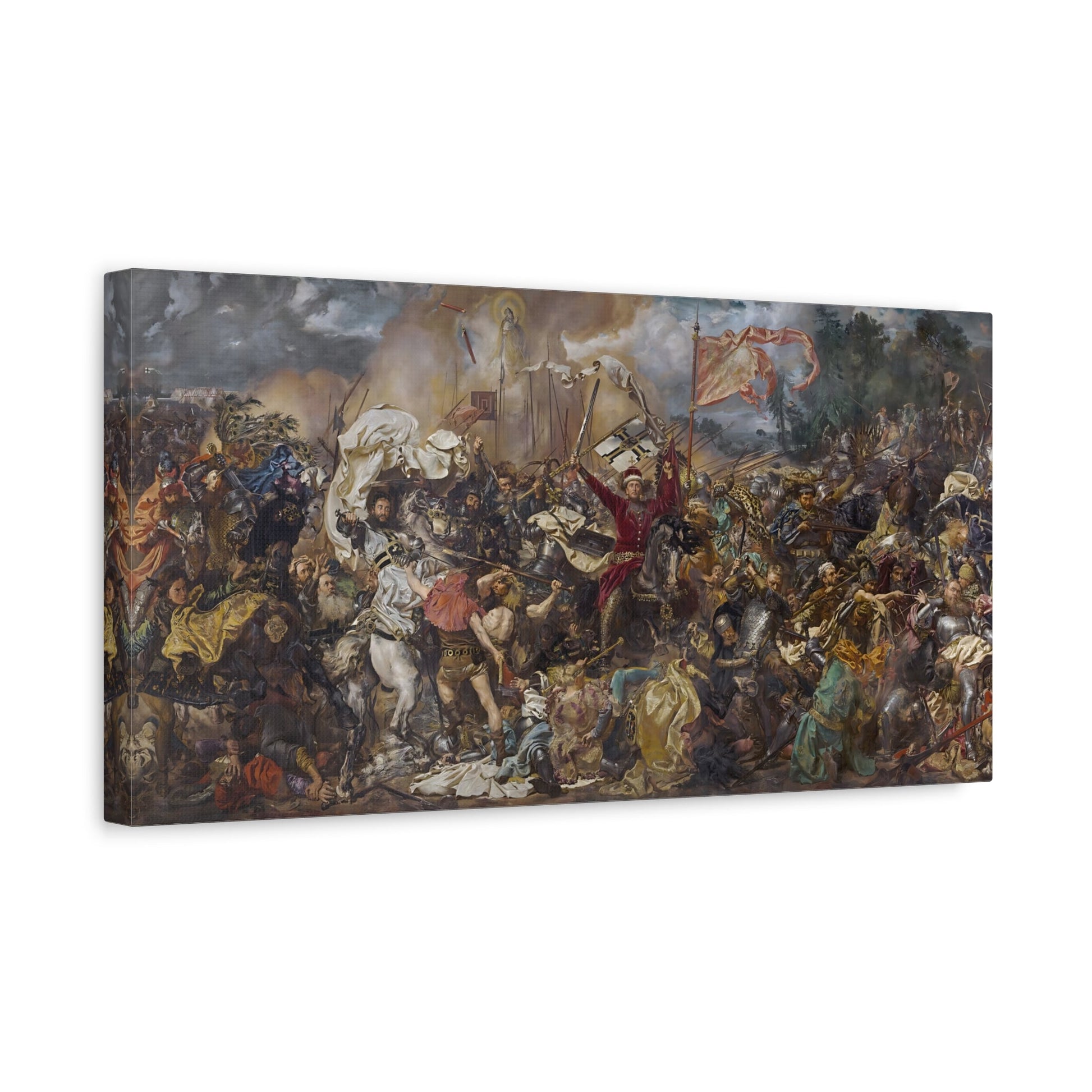 Jan Matejko Grunwald Battle Canvas Print - Classic Historical War Wall Art - YesArtYes