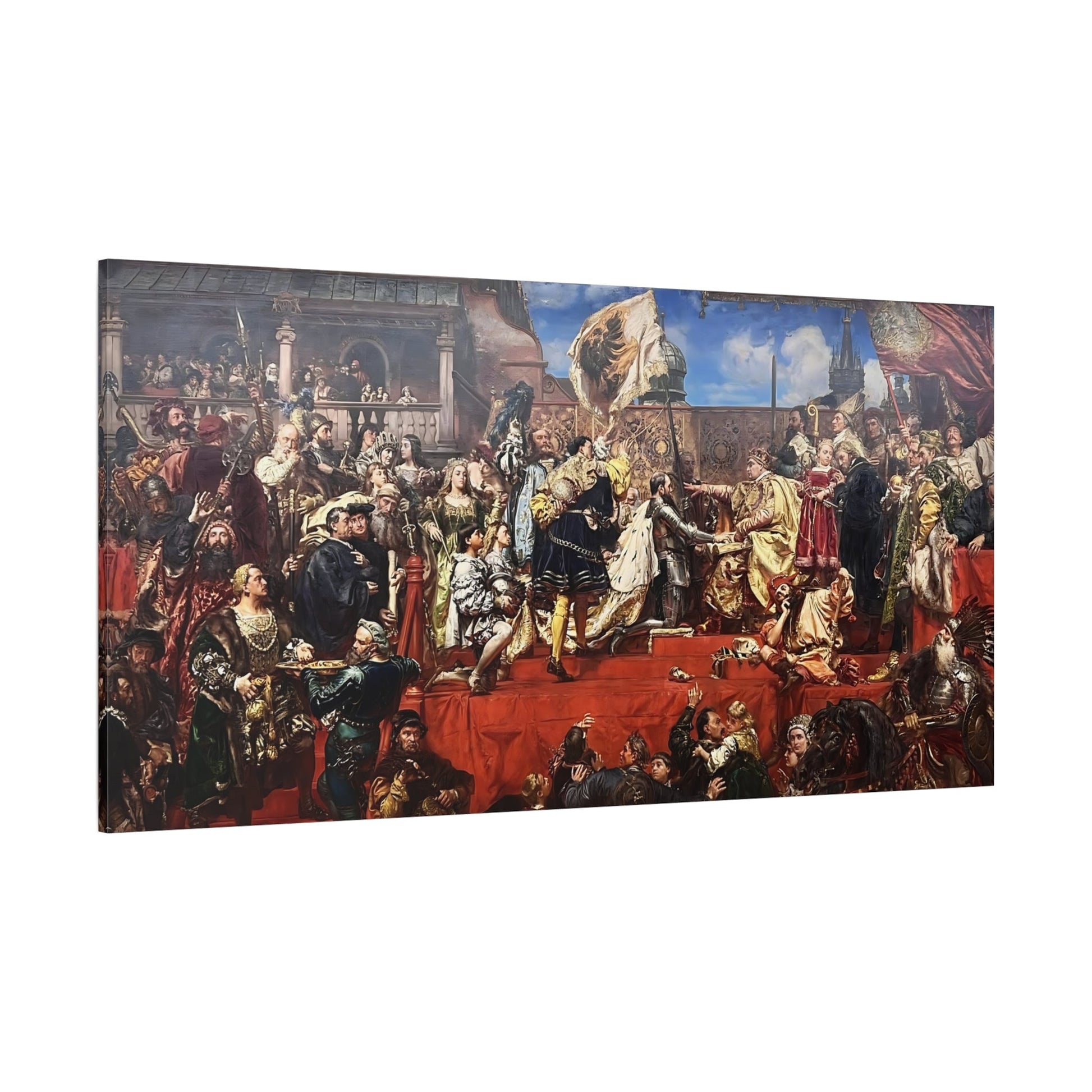 Jan Matejko Prussian Homage Tribute Canvas Print - Poland Wall Art - YesArtYes